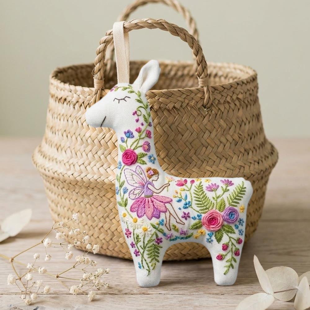 Rubbyoo Llama Embroidery Kit - Magical Forest Fairy | Handcrafted Lover Gift | Enchanted Garden Decor - image 7