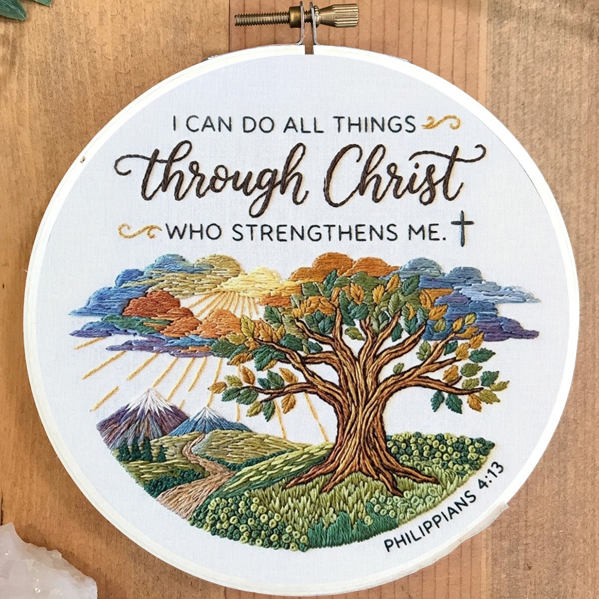 Rubbyoo Embroidery Kit - I Can Do All Things | Philippians 4:13 | Inspirational Christian Gift  - image 4