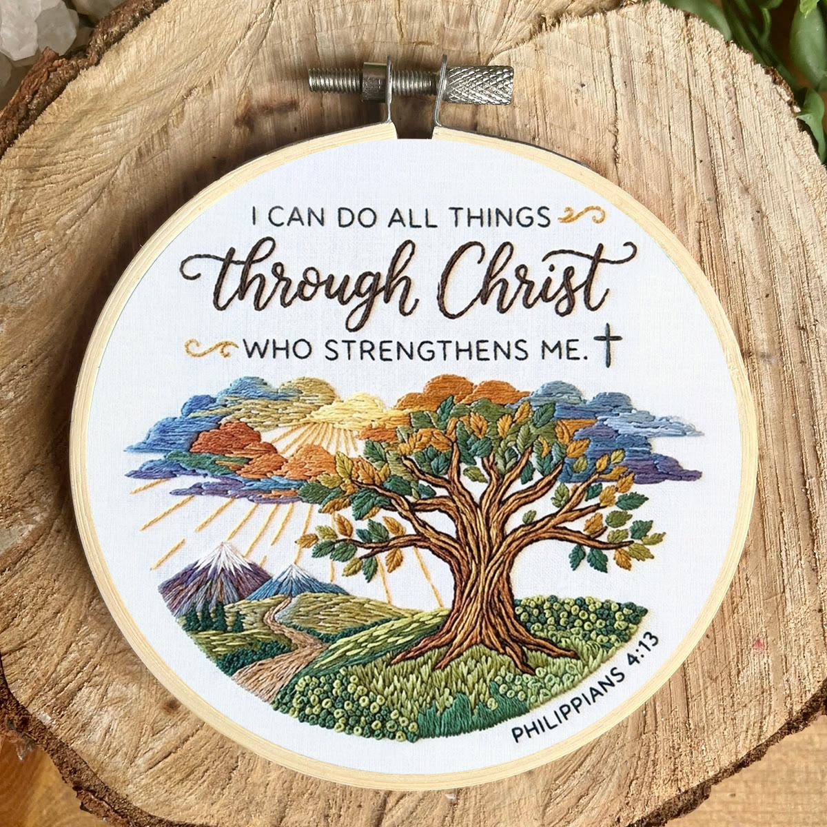 Rubbyoo Embroidery Kit - I Can Do All Things | Philippians 4:13 | Inspirational Christian Gift  - image 5