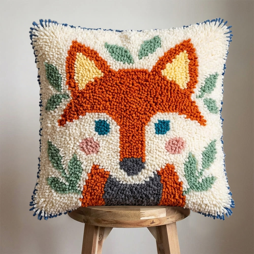 Rubbyoo Latch Hook Pillow Kit - Fox Design | Diy Home Decoration | Handmade Birthday Craft  - image 4