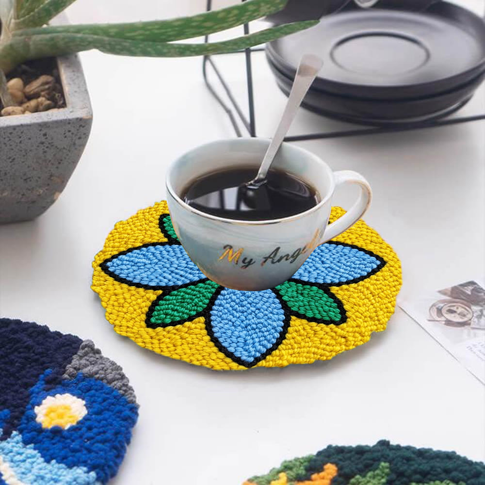 Vivid Petal Punch Needle Kit - Easy Handmade Art | Unique Wall Hanging  - image 10
