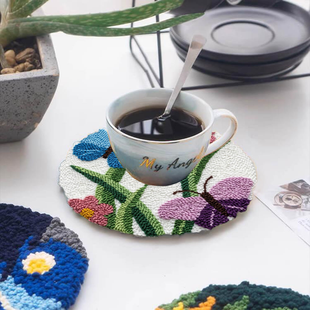 Spring Butterfly Punch Needle Kit - Creative Hoop Art | Thoughtful Handmade Gift  - image 11