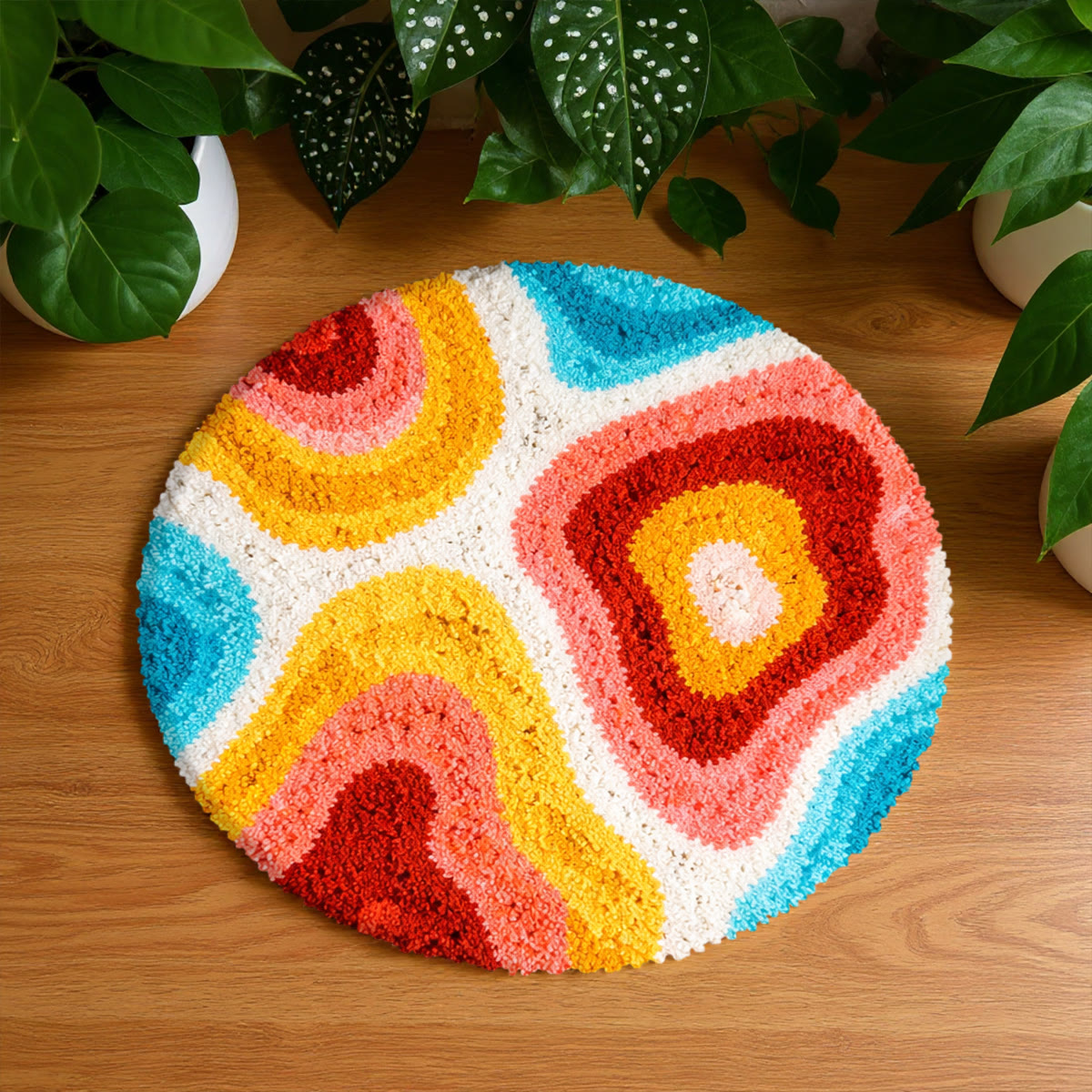 Rubbyoo Latch Hook Rug Kit - Groovy Desgin | Creative Handmade Art | Perfect Home Ornament - image 7
