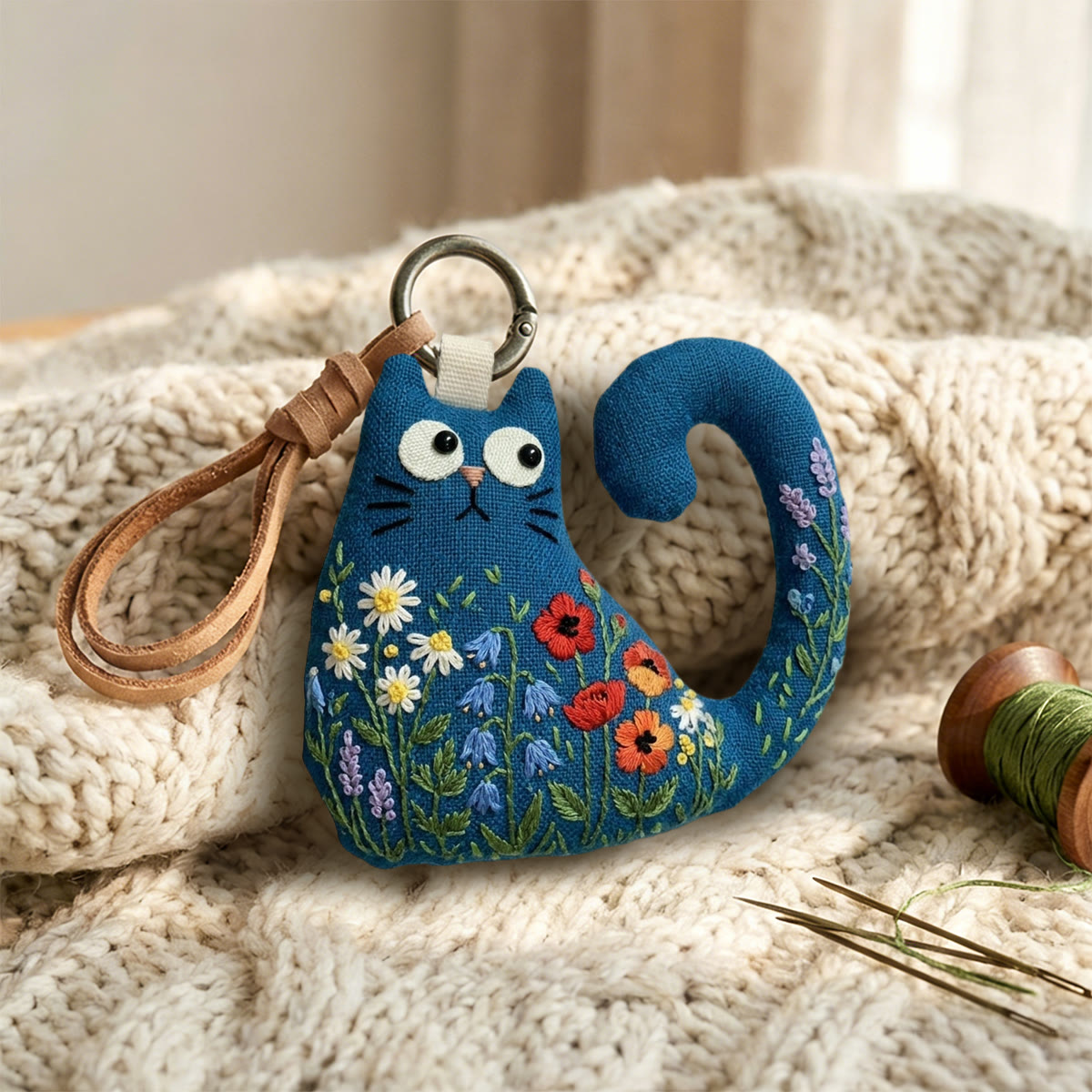 Rubbyoo Cat Embroidery Kit - Blooming Flowers | Mother's Day Gift | Diy Starter Craft Kit For Adults - image 5