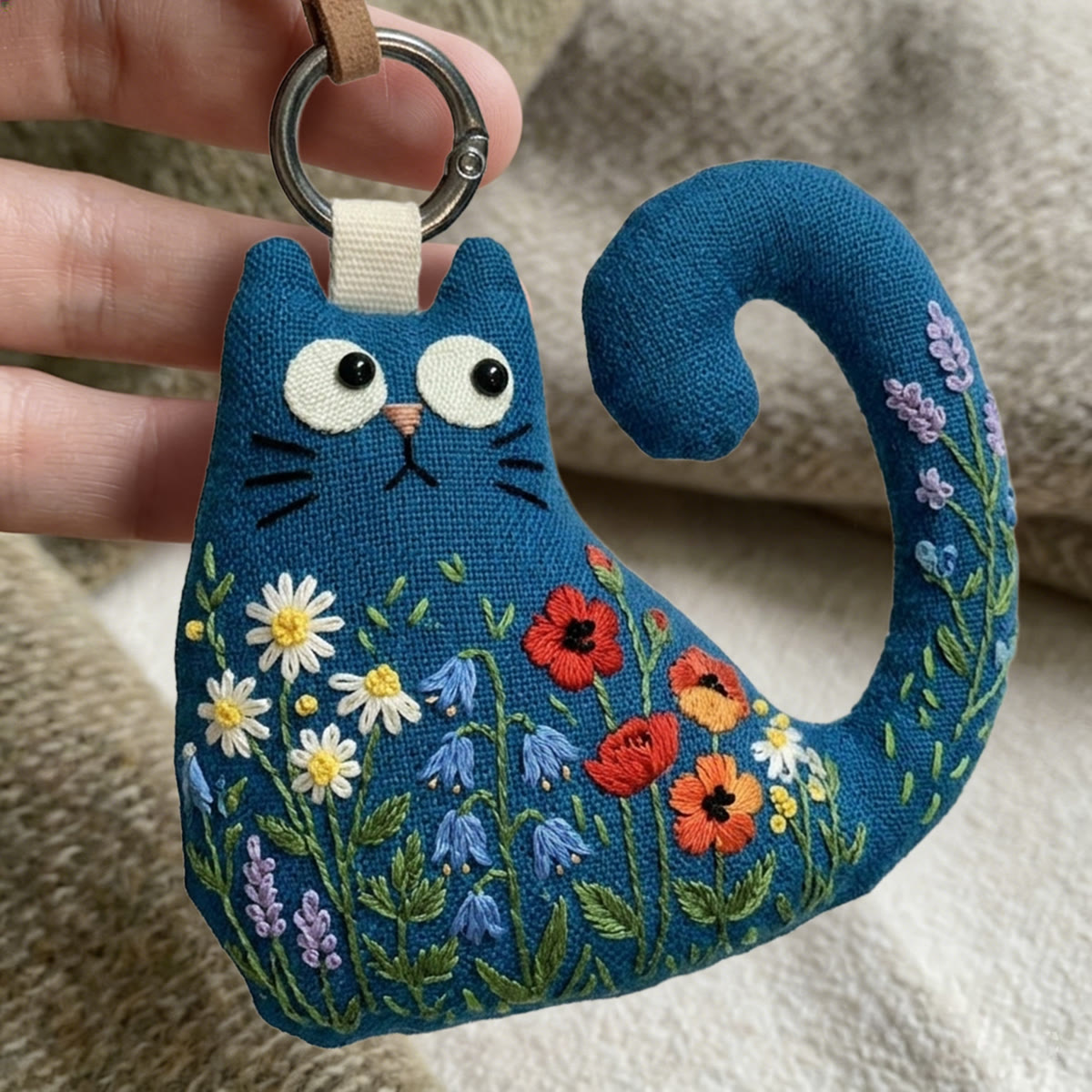 Rubbyoo Cat Embroidery Kit - Blooming Flowers | Mother's Day Gift | Diy Starter Craft Kit For Adults - image 9