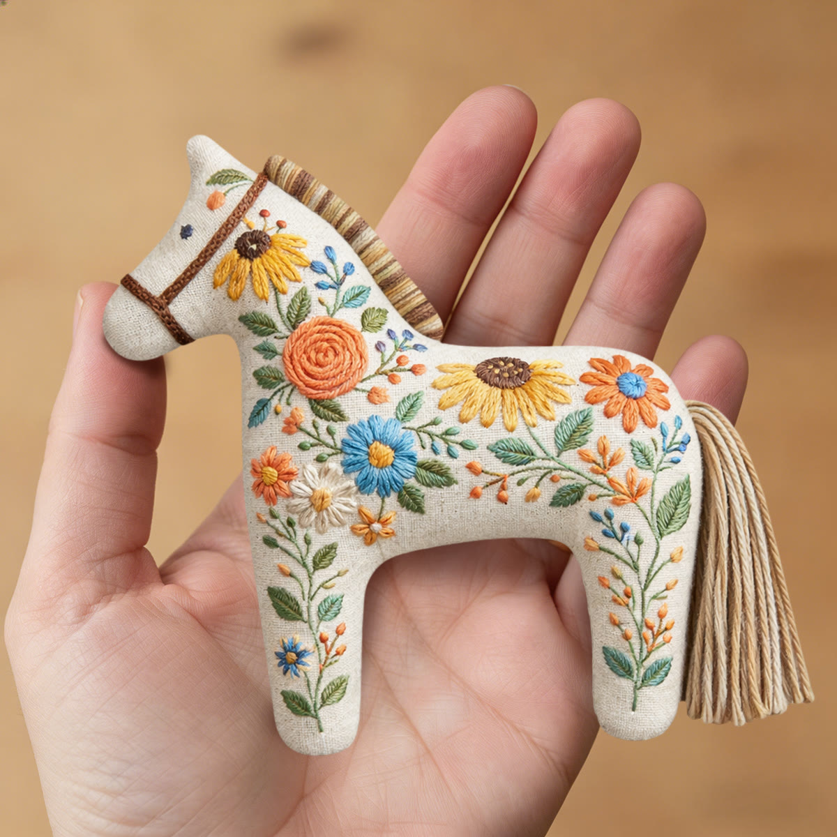 Rubbyoo Dala Horse Embroidery Kit - Wild Meadow Flowers | Beginner Diy Hand Craft | Cheerful Mother's Day - image 8