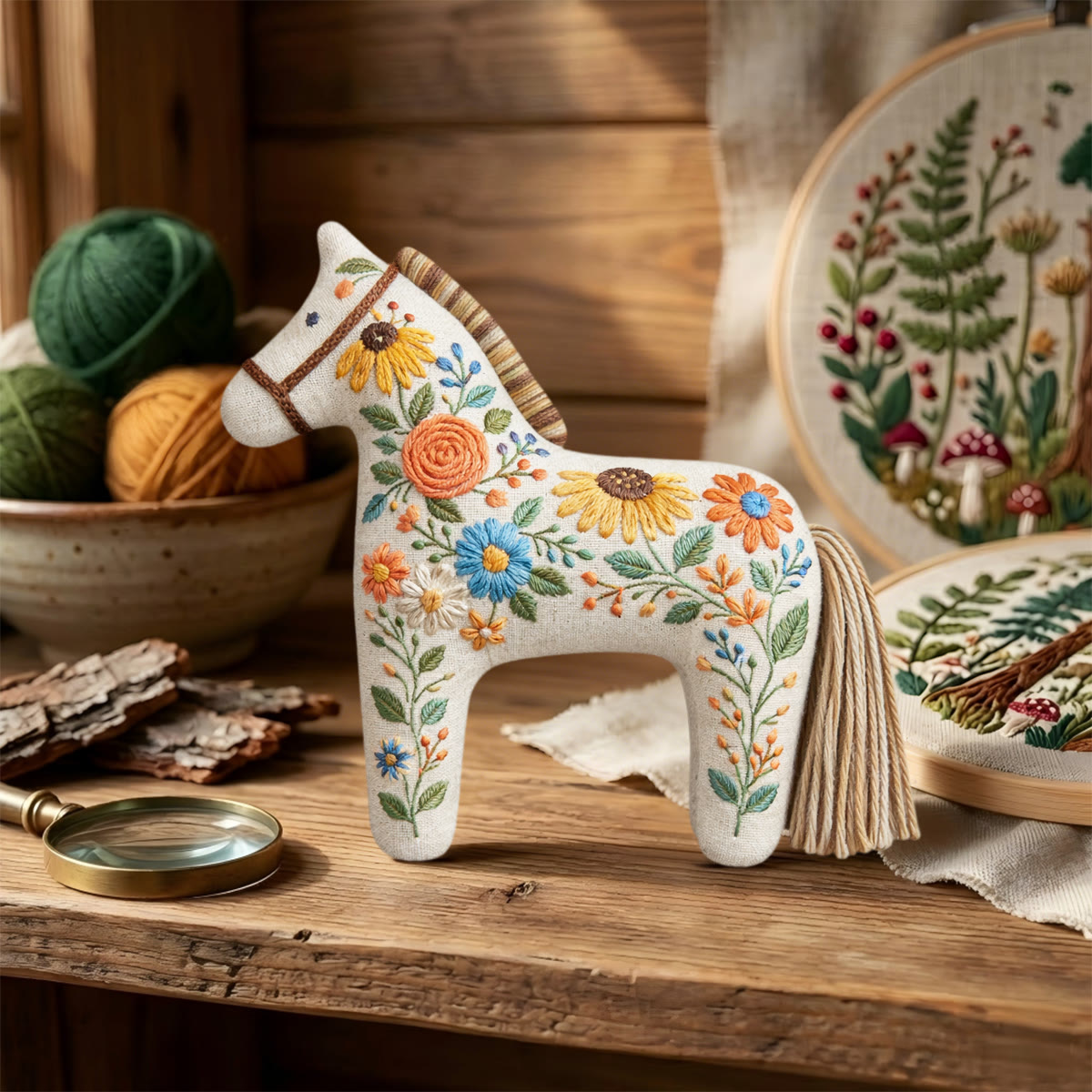 Rubbyoo Dala Horse Embroidery Kit - Wild Meadow Flowers | Beginner Diy Hand Craft | Cheerful Mother's Day - image 7