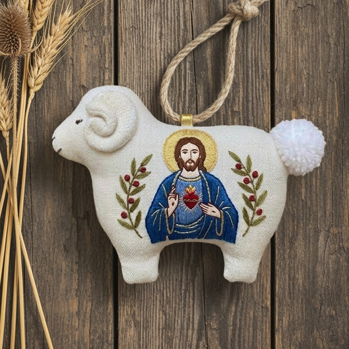 Rubbyoo Lamb-shaped Embroidery Kit - Christ Religious Art | Meaningful Gift For Believers | Christian Home Decoration - image 6