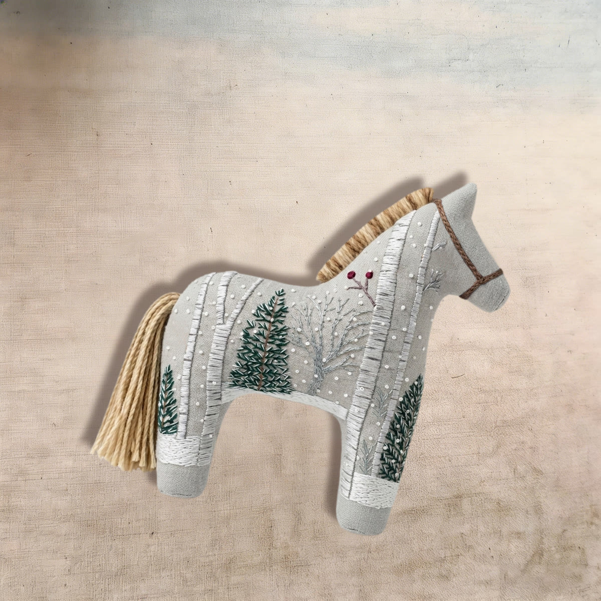 Rubbyoo Dala Horse Embroidery Kit - Birch Tree Forest | Elegant Housewarming Gift | Modern Farmhouse Decor - image 9