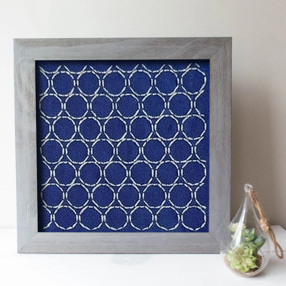 Rubbyoo Sashiko Embroidery Kit - Seven Treasures | Relaxing Handmade Craft | Modern Minimalist Home - image 2