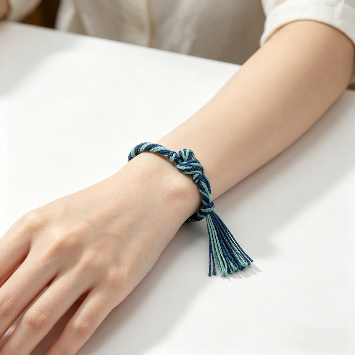 Rubbyoo Kumihimo Bracelet Kit - Blue Lagoon | Handmade Birthday Gift | Diy Anniversary Artwork - image 4