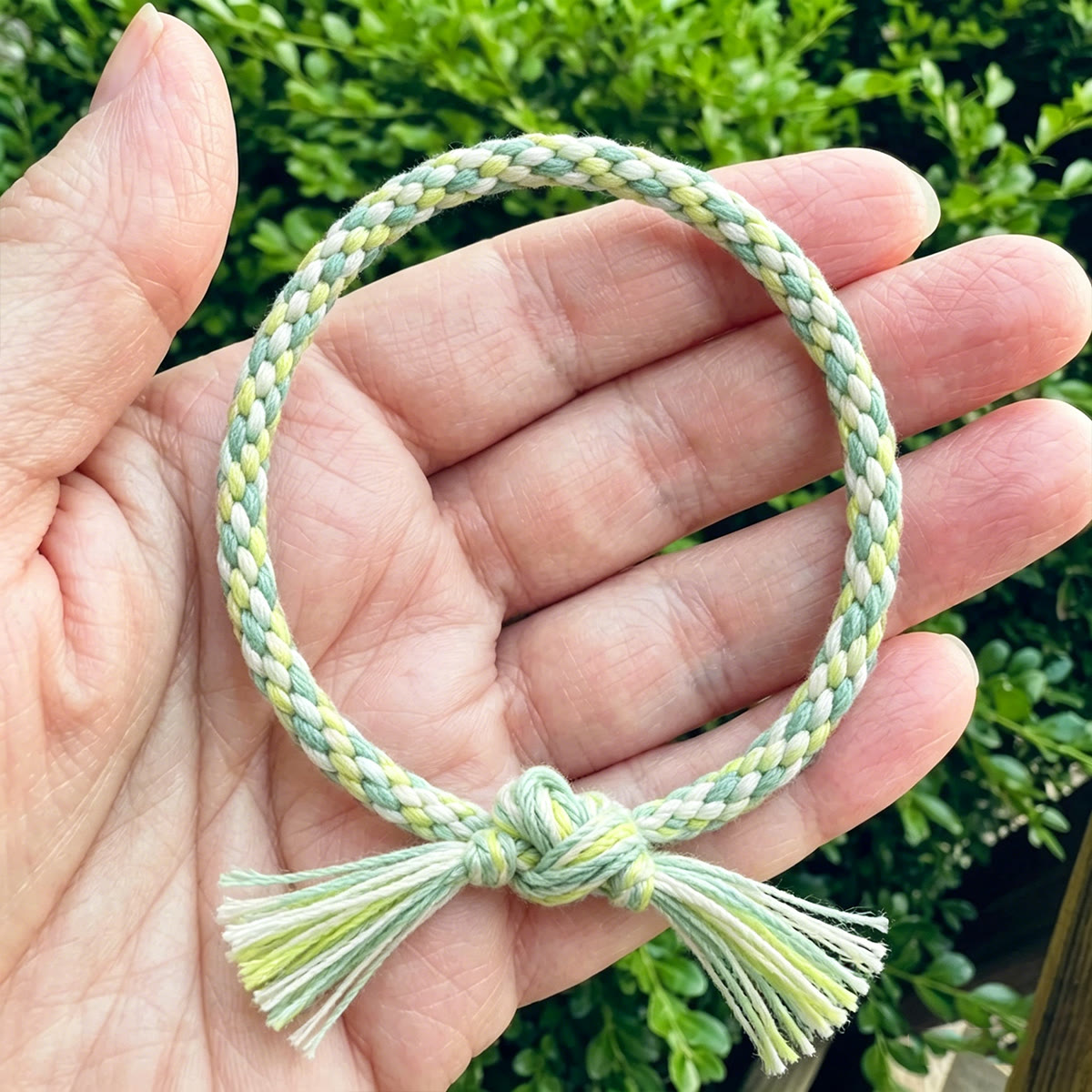 Rubbyoo Kumihimo Bracelet Kit - Lime Blossom |  Festival Handmade Bracelet | Gift For Her - image 4