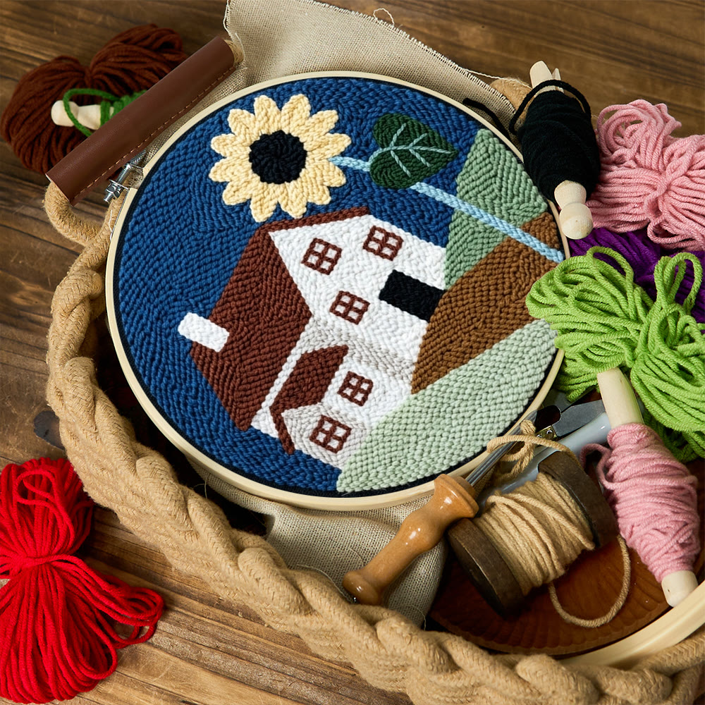 Warming House Punch Needle Kit - Unique Mother Day Gift | Perfect Home Ornament - image 2