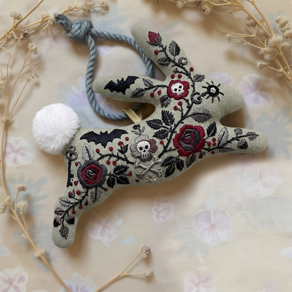 Rubbyoo Rabbit Embroidery Kit - Gothic Patten | Handicraft For Beginner | Diy Holiday Ornament - image 3