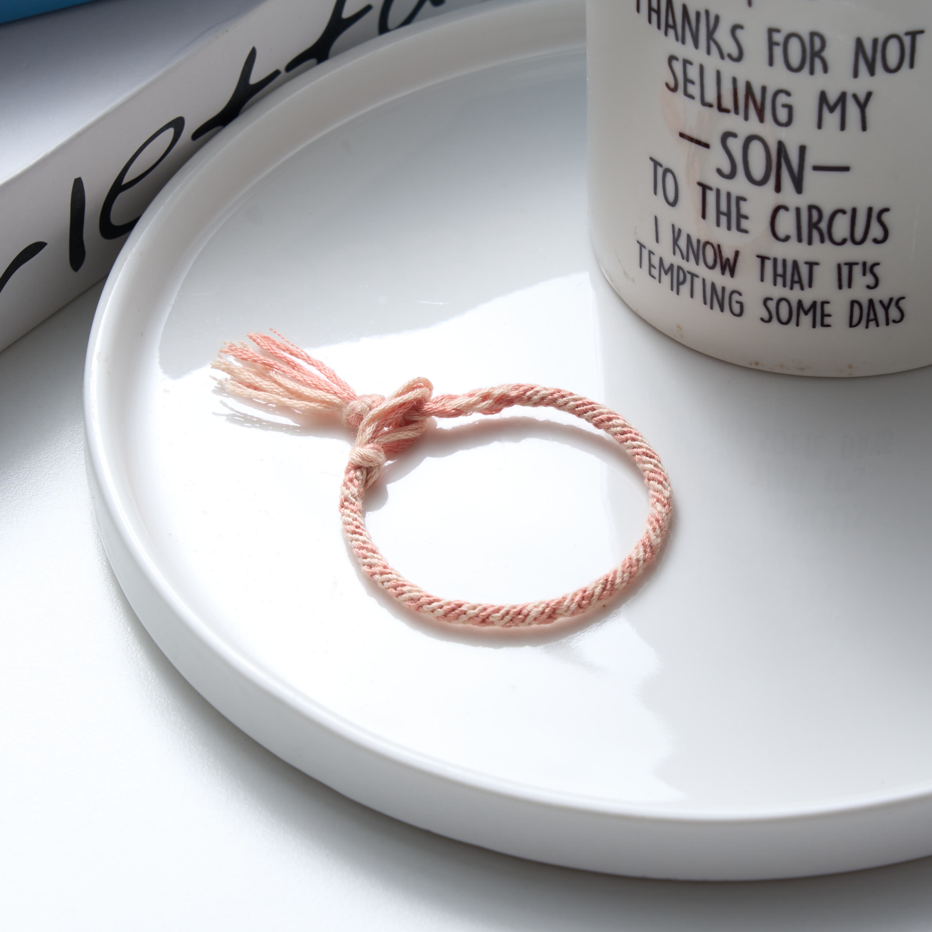 Rubbyoo Kumihimo Bracelet Kit - Sakura Pink | Cute Highlight On The Hands |  Special Gift For Her - image 2