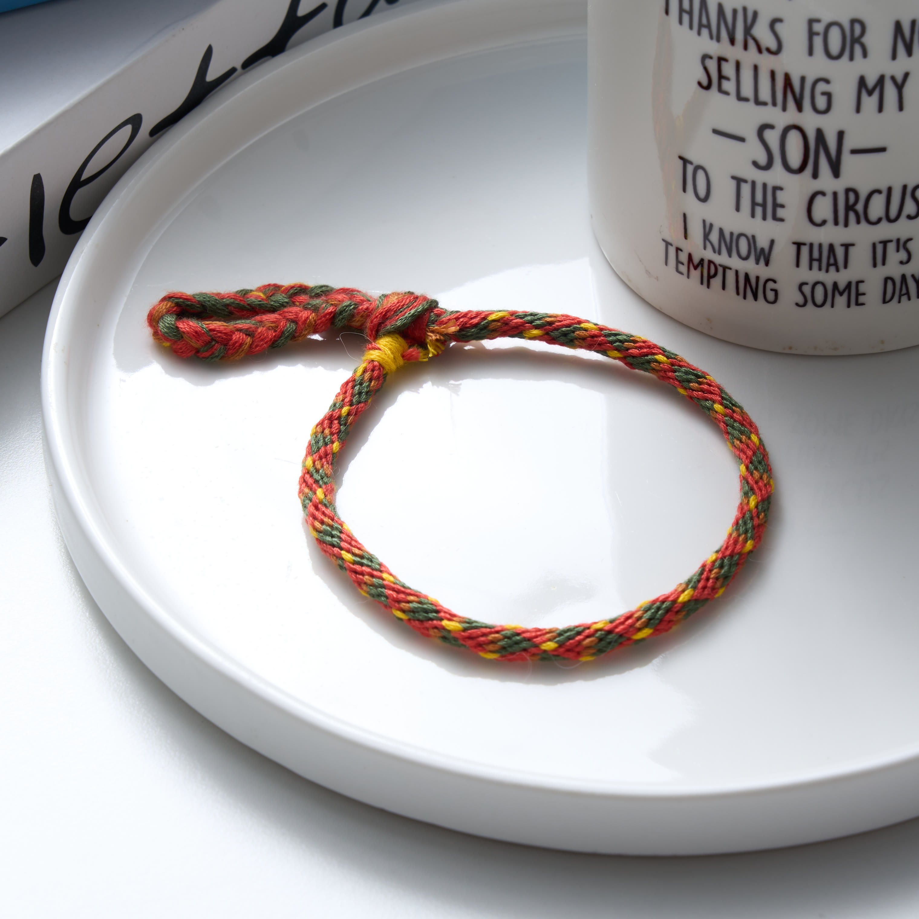 Rubbyoo Kumihimo Bracelet Kit - Tropical Bloom | Easy Match Daily Jewelry| Amazing Versatile Style - image 2
