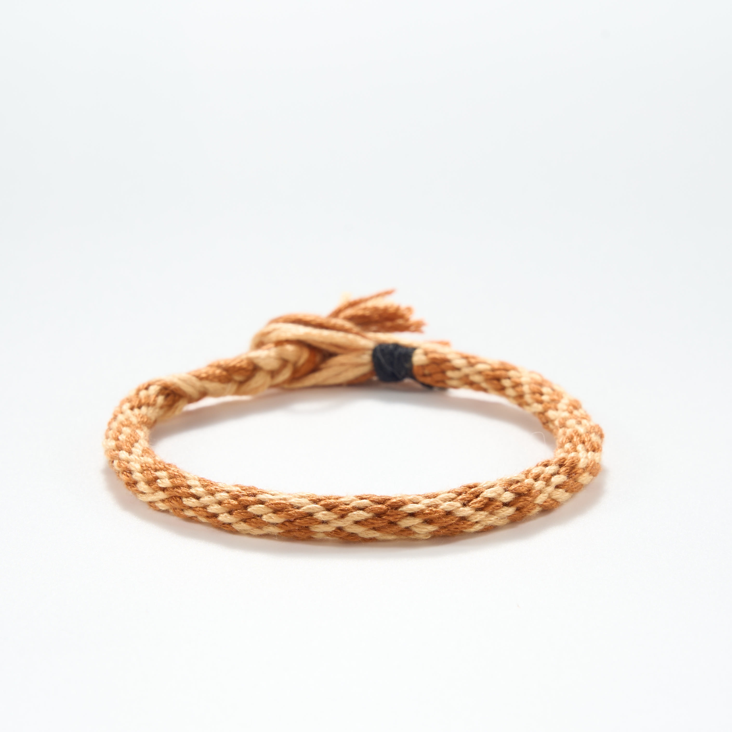 Rubbyoo Kumihimo Bracelet Kit - Latte Coffee | Simple Classic Style | Thoughtful Handmade Gift - Full Kit (Loom + Threads) - image 1
