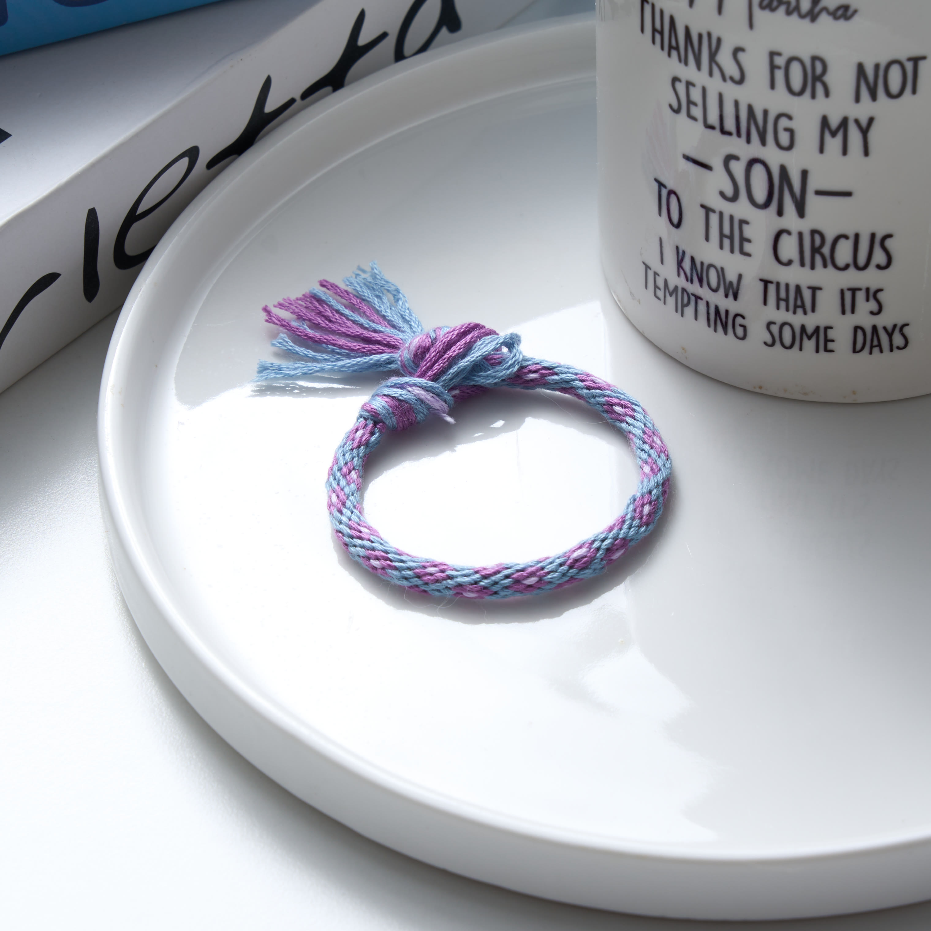 Rubbyoo Kumihimo Bracelet Kit - Lavender | Purple Warm Atmosphere | Delicate Accessory For Girls - image 2