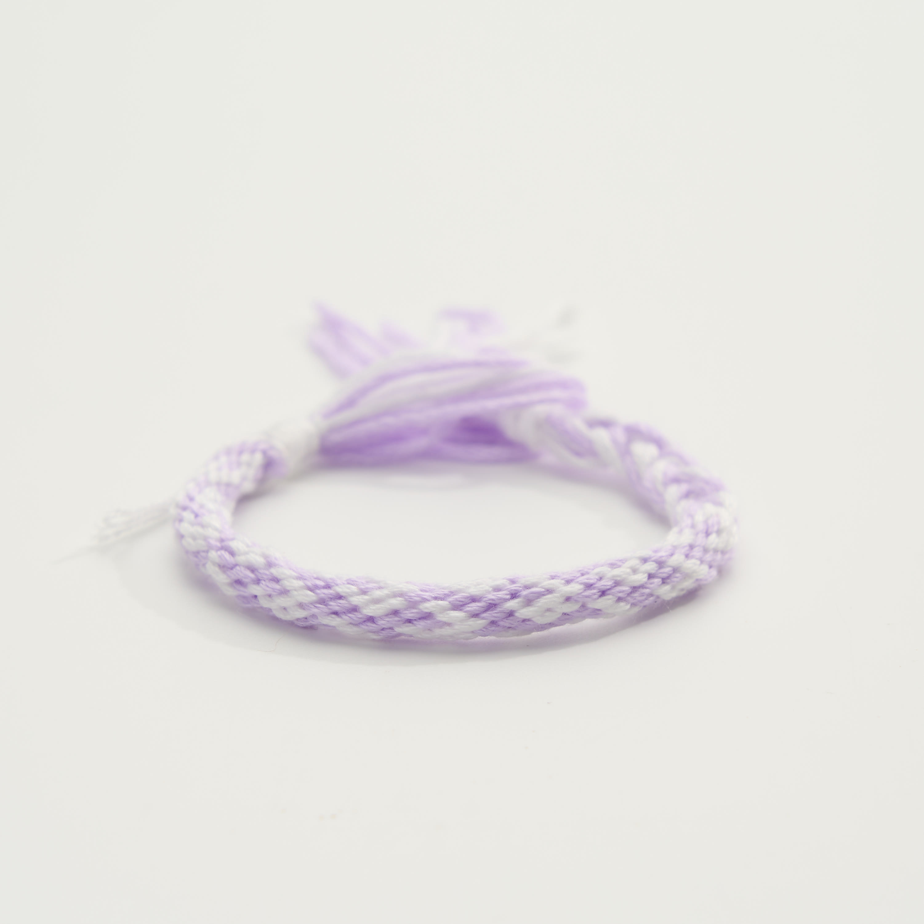 Rubbyoo Kumihimo Bracelet Kit - Lilac Purple Pastel Wristband | Cute Birthday Gift For Her | Music Festival Accessory - Full Kit (Loom + Threads) - image 1