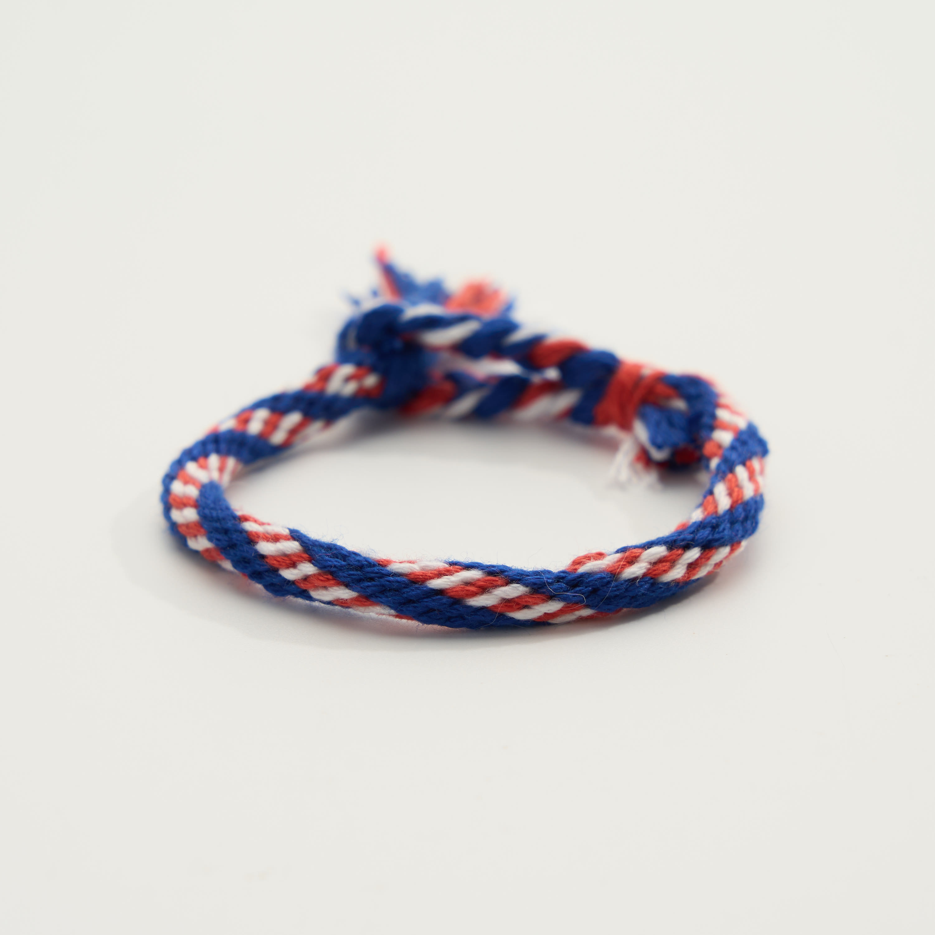 Rubbyoo Kumihimo Bracelet Kit - Patriotic Color | American Flag Bracelet | Independence Day Handmade Gift  - Full Kit (Loom + Threads) - image 1