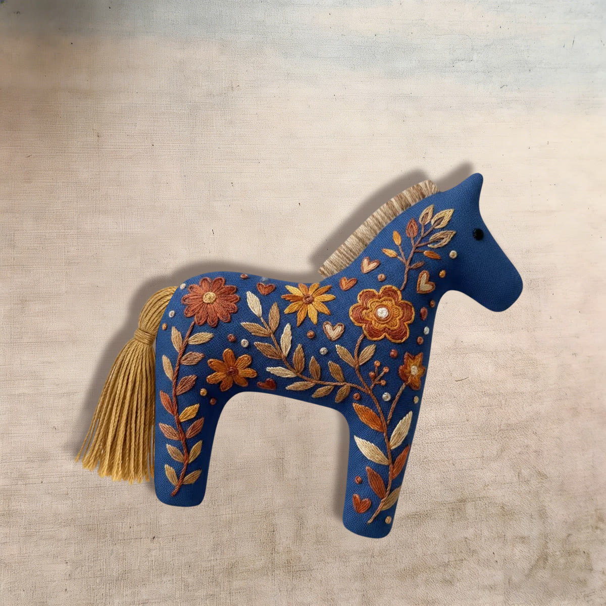 Rubbyoo Dala Horse Embroidery Kit - Daisy Motif | Unique Handmade Gift | Desk Accessory - image 8