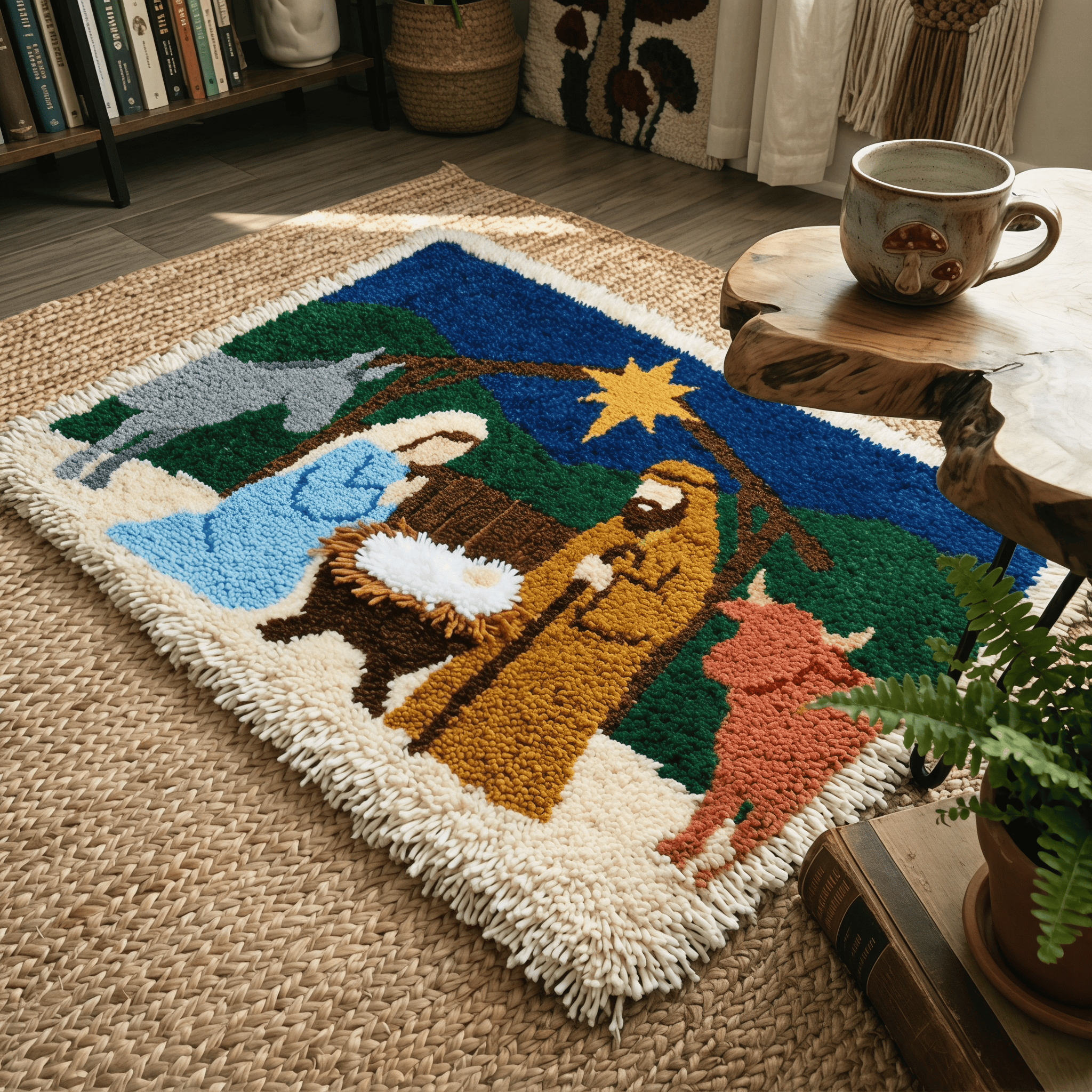 Rubbyoo Latch Hook Rug Kit - Nativity | Religious Wall Hanging Gift  | Perfect For Home Decor  - image 9