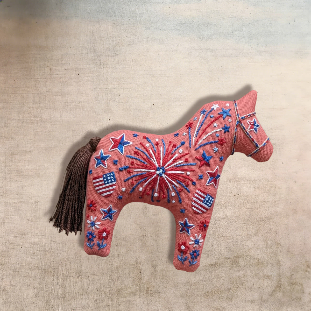 Rubbyoo Dala Horse Embroidery Kit - Celebration Day | Special Flag Pattern | Independence Day Gift Idea - image 2