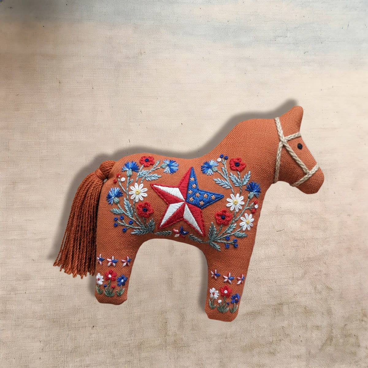 Rubbyoo Dala Horse Embroidery Kit - Star-Spangled Stallion | July 4th Commemorative Decor | Great Keepsake For Patriot - image 4