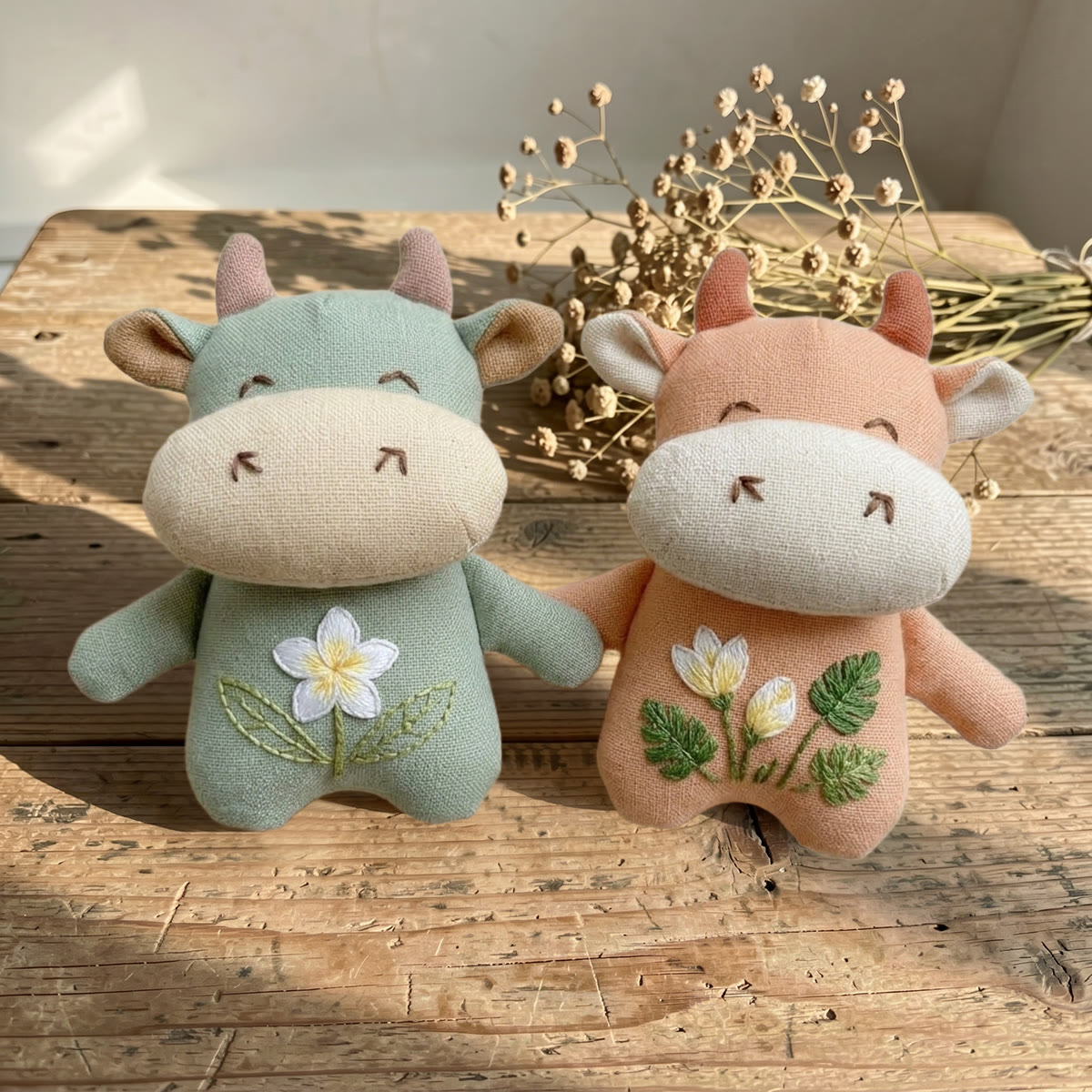 Rubbyoo Stuffed Cow Embroidery Kit | Pretty  Sunflower Pattern | Statement Bag Accessory - image 4