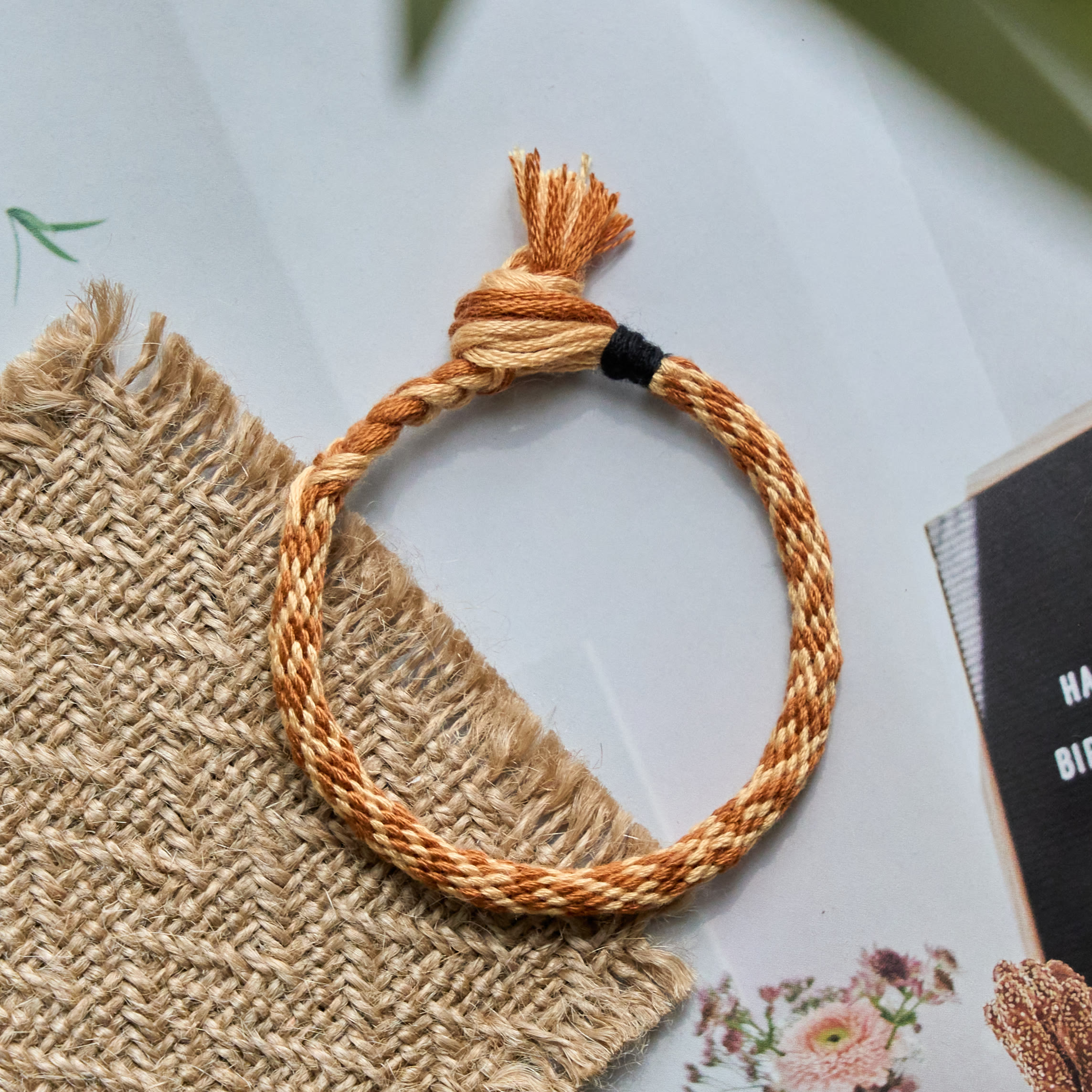 Rubbyoo Kumihimo Bracelet Kit - Fishbone Woven Pattern | Handmade Woven Bracelet | Everyday Casual Wear - image 3