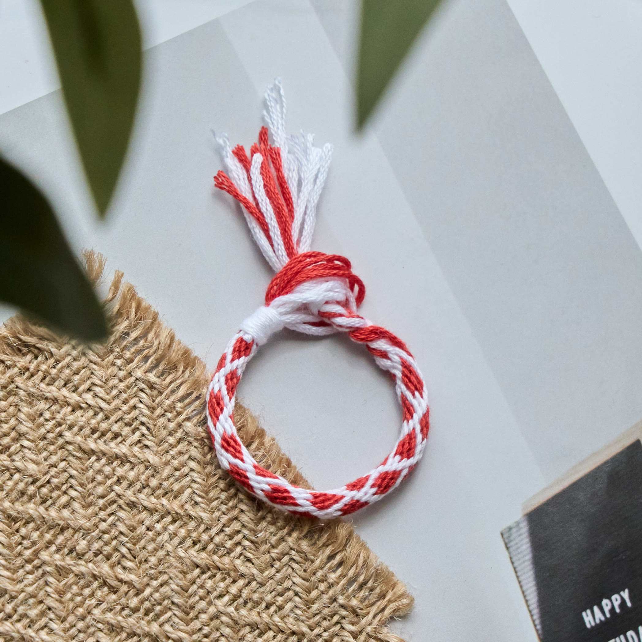 Rubbyoo Kumihimo Bracelet Kit - Candy Cane Color | Matching Couples Bracelets | Summer Beach Wear - image 3
