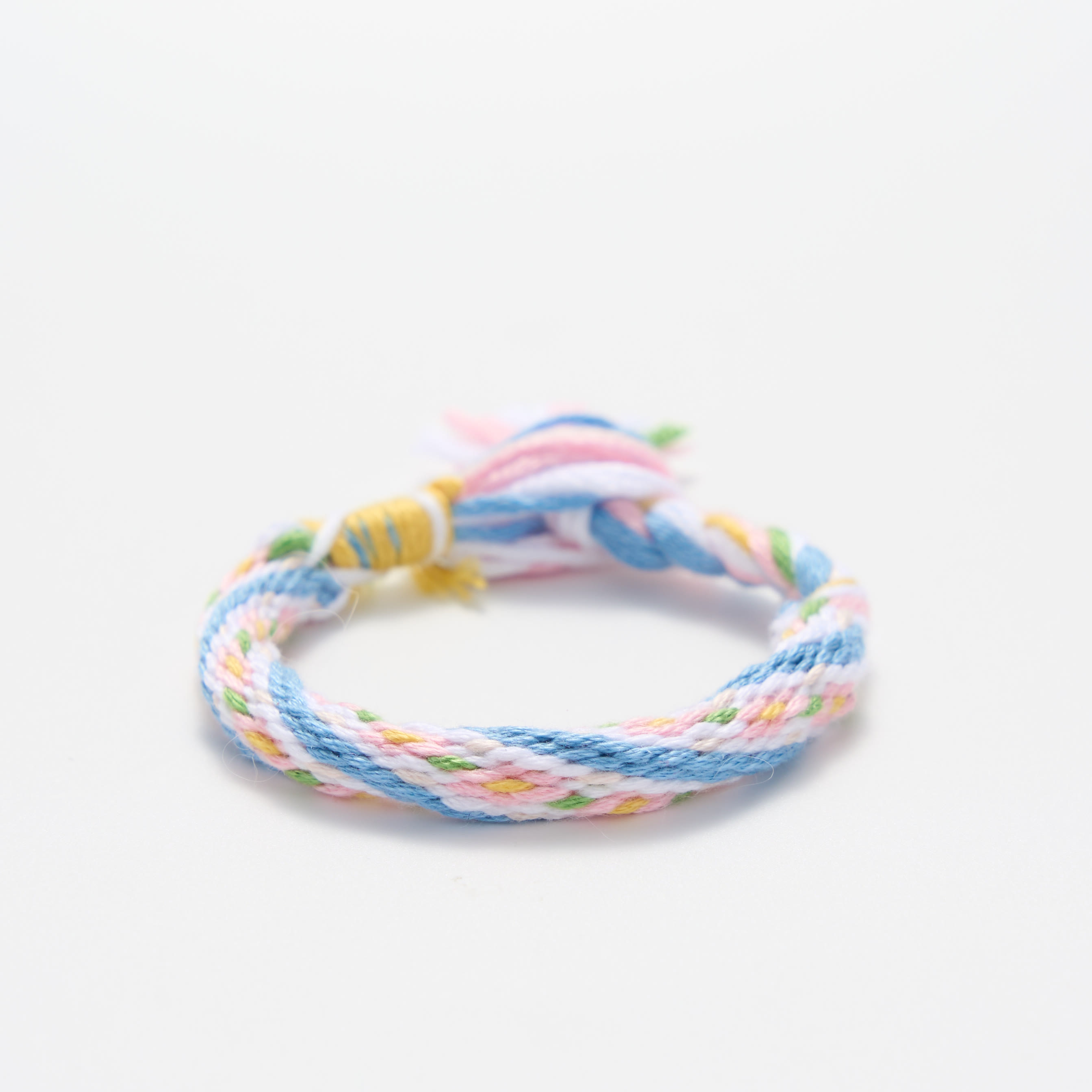 Rubbyoo Kumihimo Bracelet Kit - Pastel Rainbow Weave | Gifts For Teenage Girls | Kawaii Fashion Accessory - Full Kit (Loom + Threads) - image 1