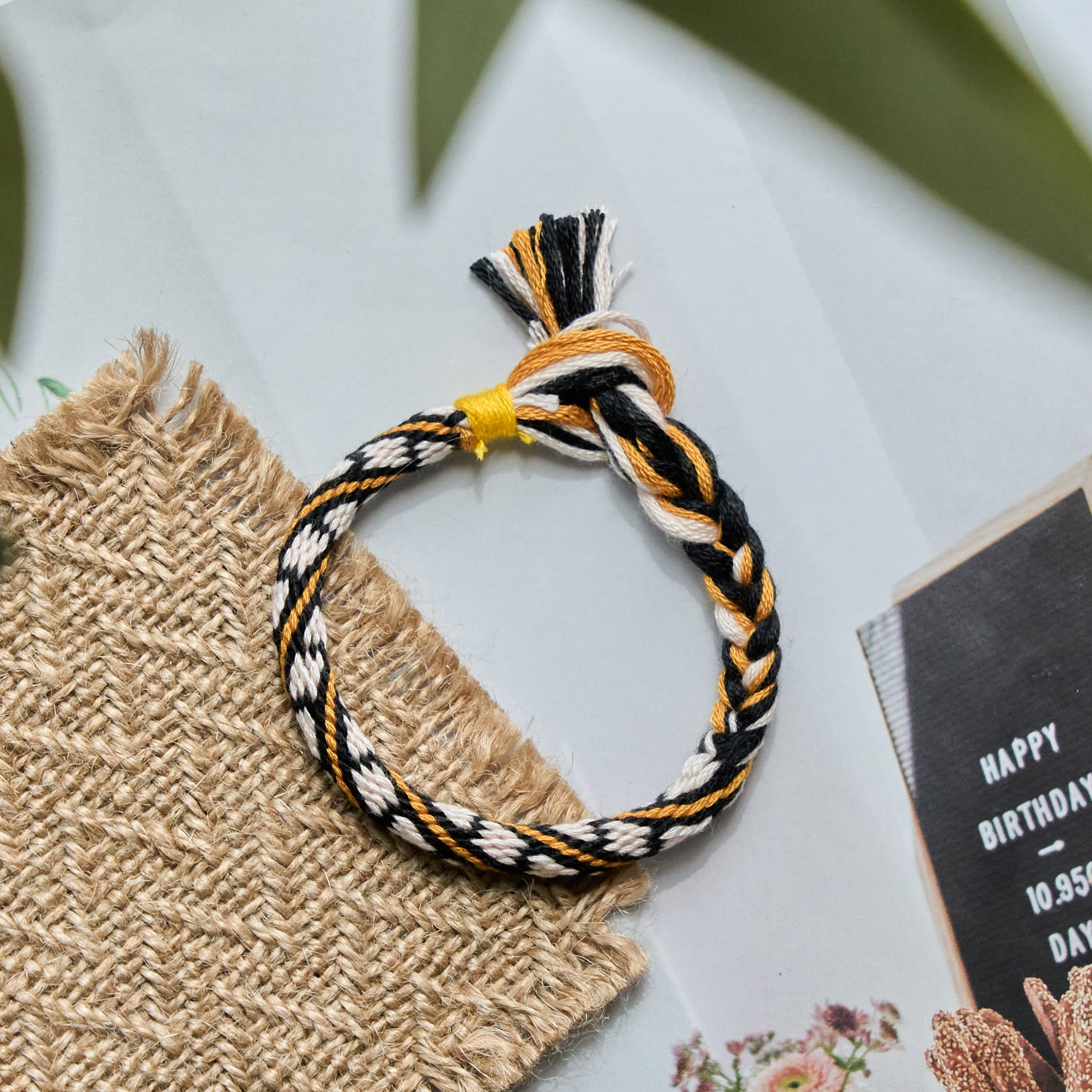 Rubbyoo Kumihimo Bracelet Kit - Chevron Woven Pattern | Diyhandmade Gift | Edgy Rock Punk Accessory - image 4