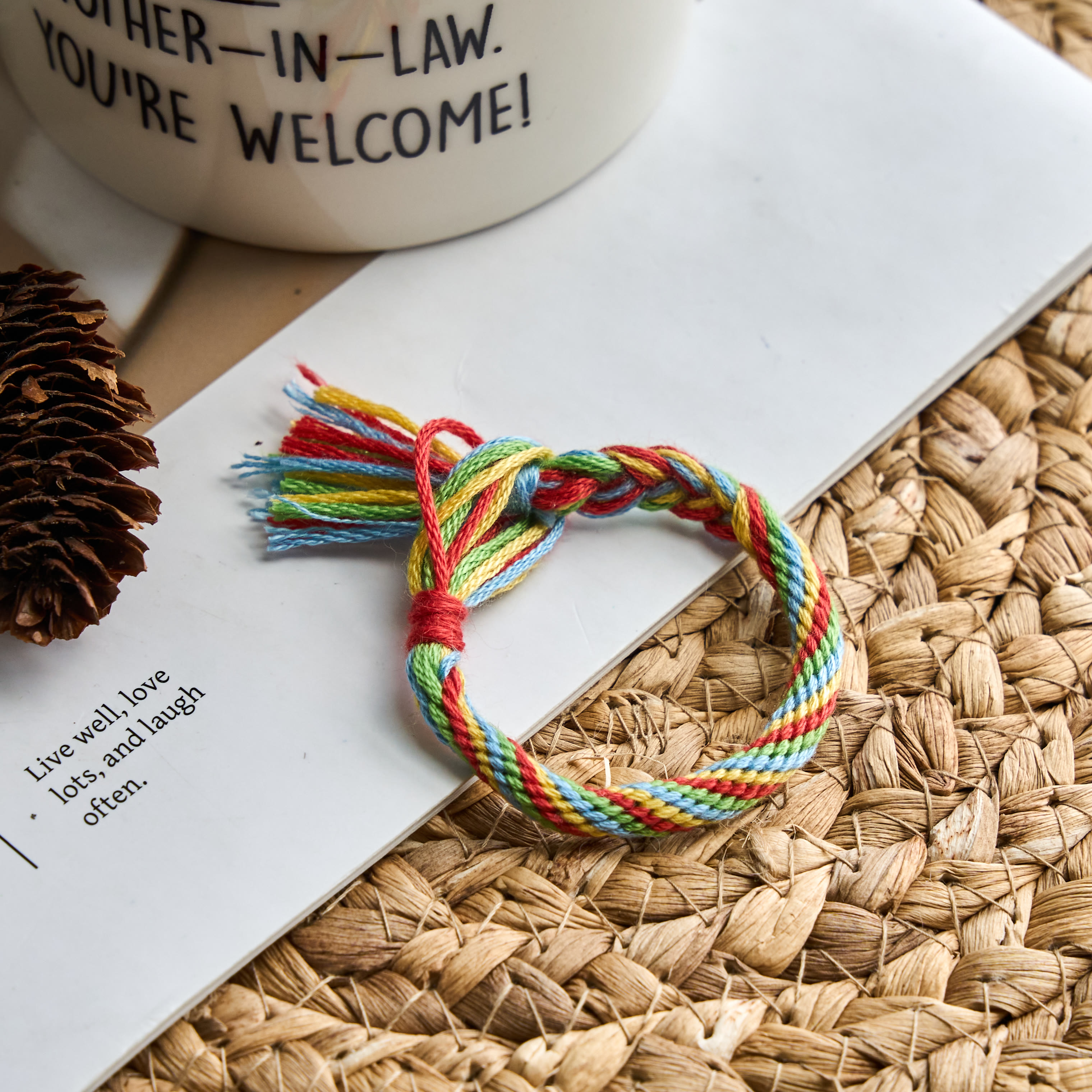 Rubbyoo Kumihimo Bracelet Kit - Bright Day | Dopamine Aesthetic Clothing Match | Vibrant Braided Jewelry - image 5