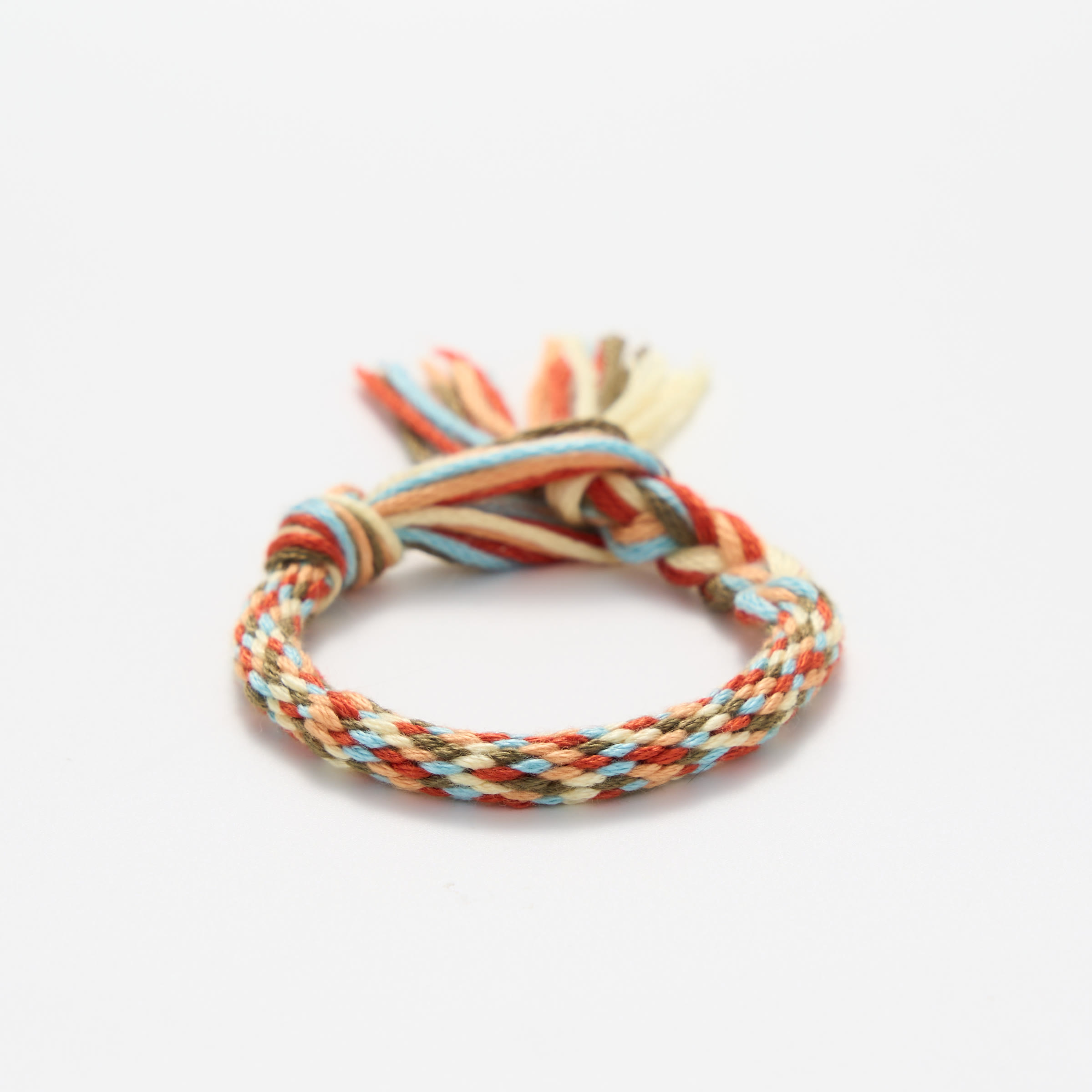 Rubbyoo Kumihimo Bracelet Kit - Earth And Sky Colors | Retro Gift For Her / Him | Everyday Casual Unisex Jewelry - Full Kit (Loom + Threads) - image 1