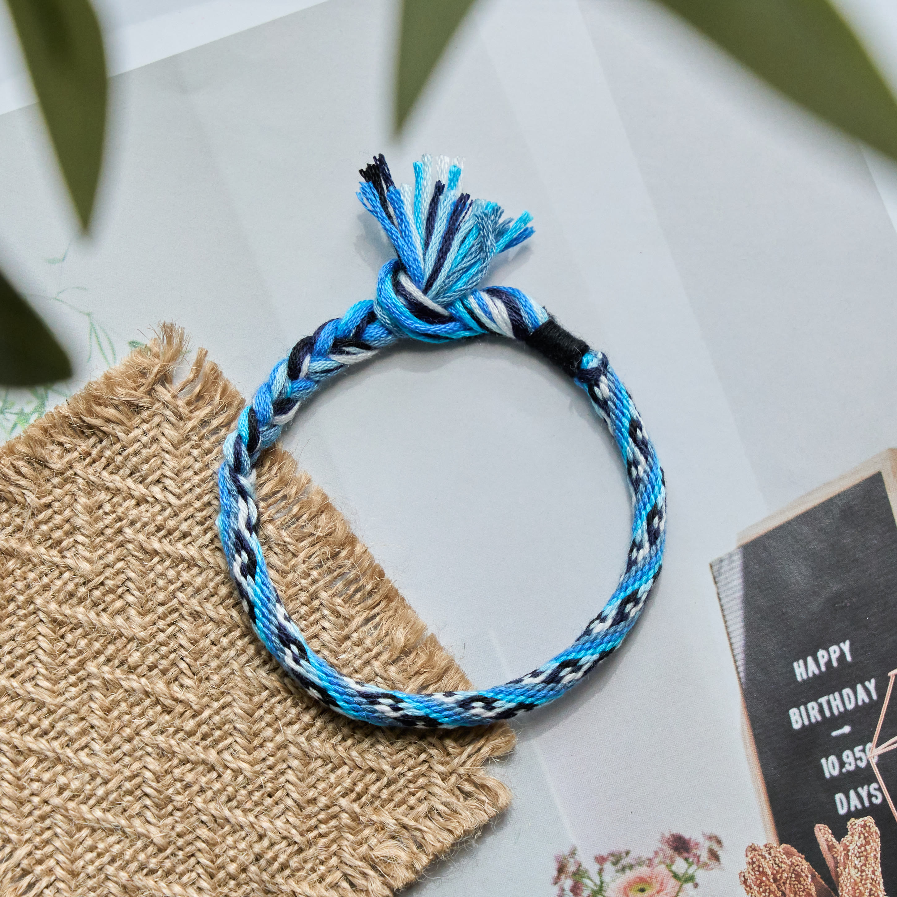 Rubbyoo Kumihimo Bracelet Kit - Blue Tide | Cute Birthday Gift For Bestie | Summer Beach Surf Wear - image 5