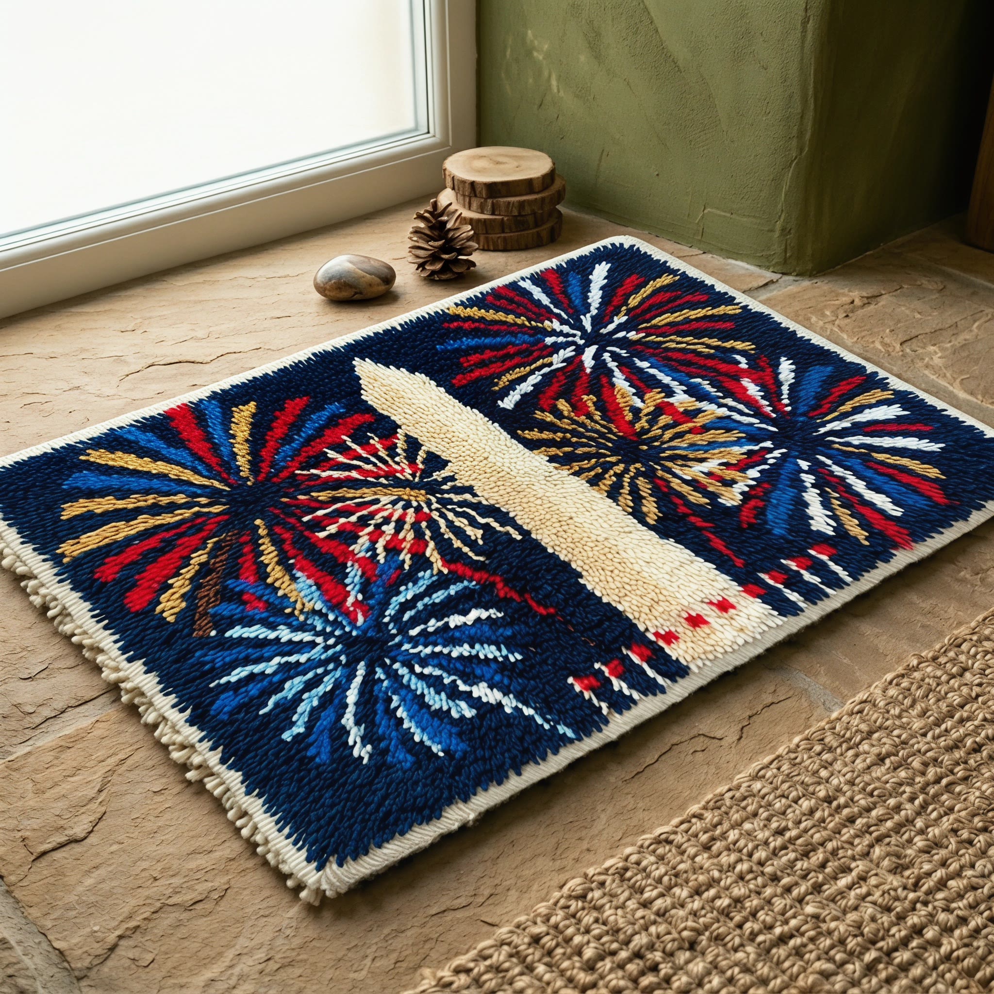 Rubbyoo Latch Hook Rug Kit - Washington Monument | Unique Gift For History Buffs | Independence Day Home Decor - image 7