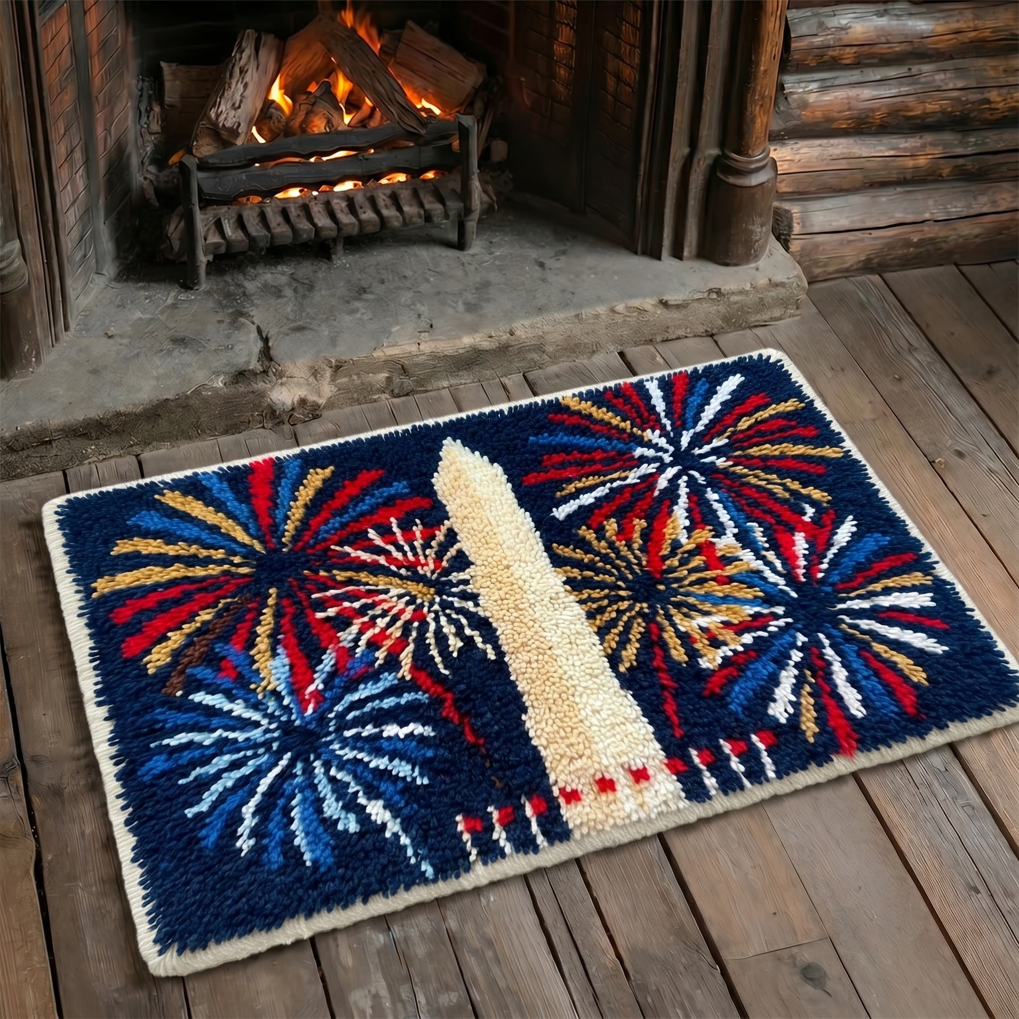 Rubbyoo Latch Hook Rug Kit - Washington Monument | Unique Gift For History Buffs | Independence Day Home Decor - image 8