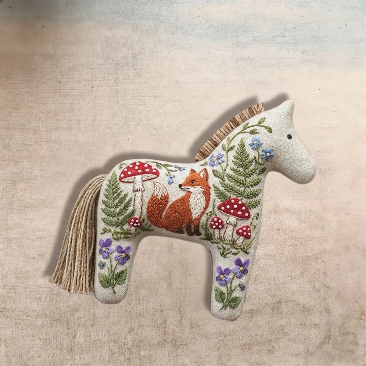 Rubbyoo Dala Horse Embroidery Kit - Red Fox | Cottagecore Gift For Crafter | Child Room Decor - image 5