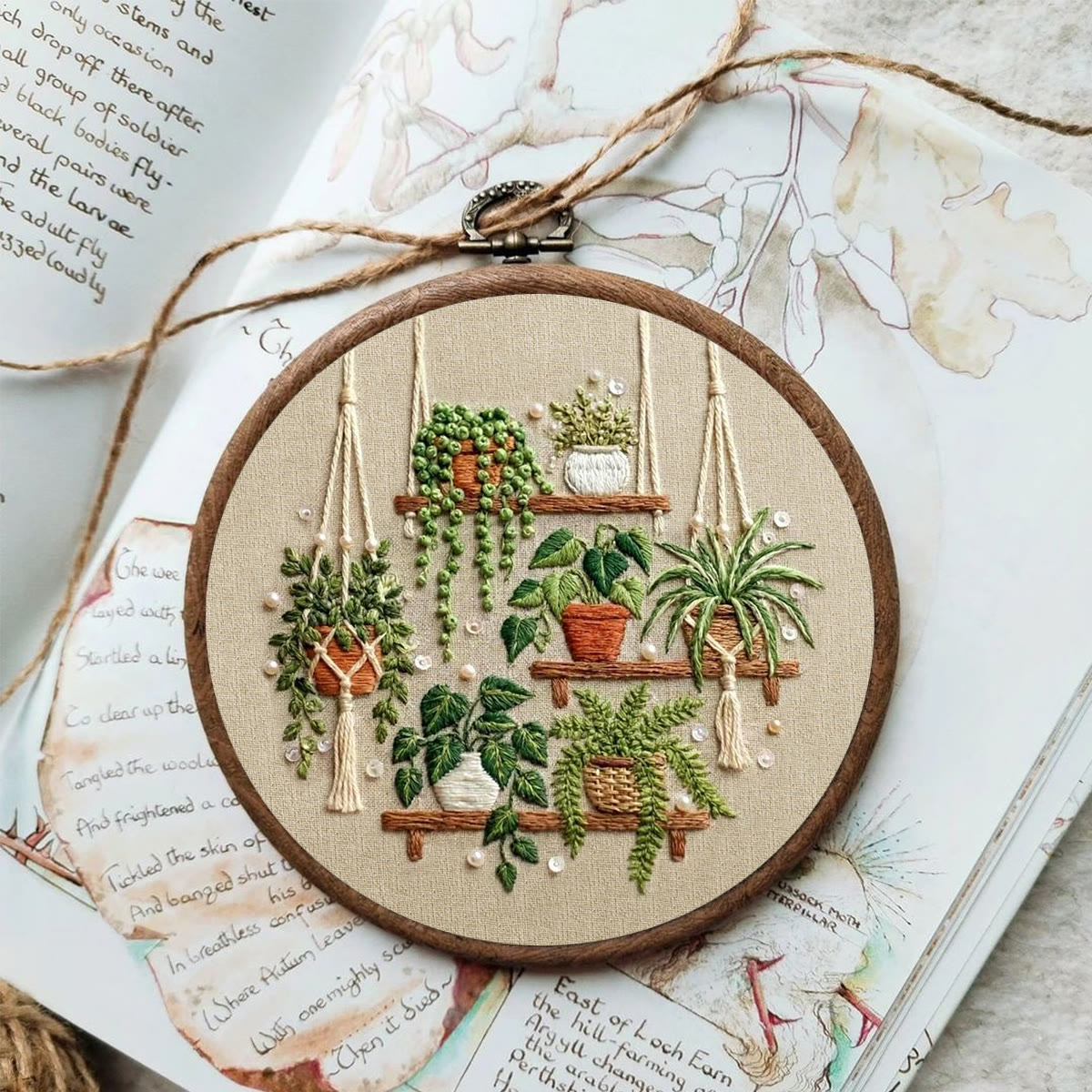 Rubbyoo Embroidery Kit - Potted Plant | Intricate Textured Botanical Collection  | Special Garden Theme Gift For Plant Lovers - image 7