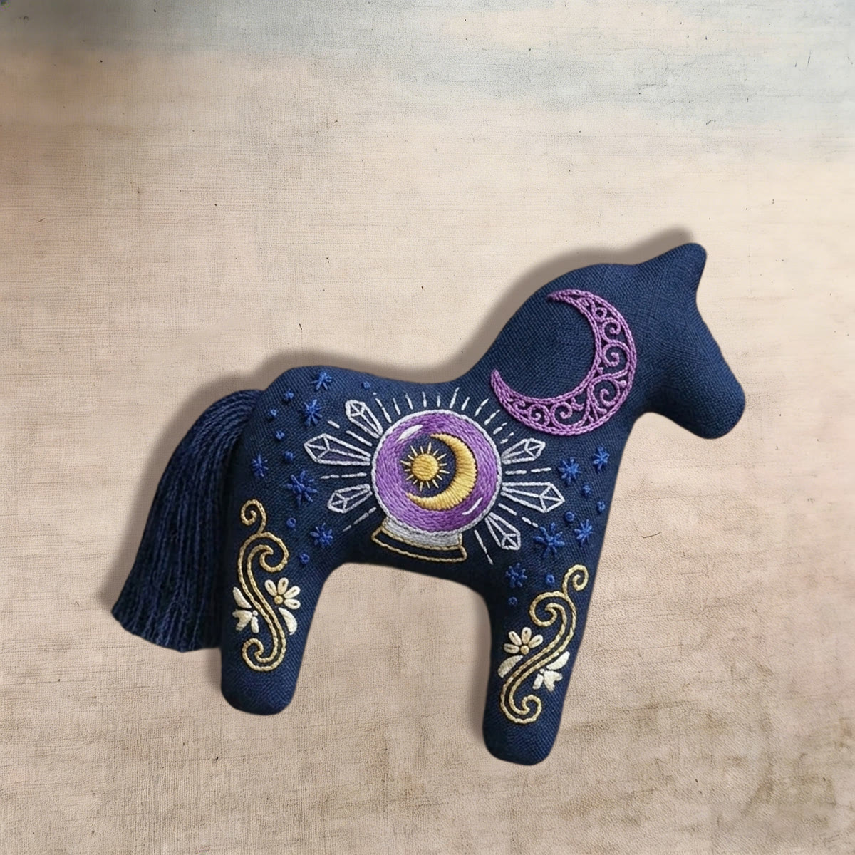 Rubbyoo Dala Horse Embroidery Kit - Crystal Ball | New Car Gift | Rearview Mirror Hanging Accessory - image 5