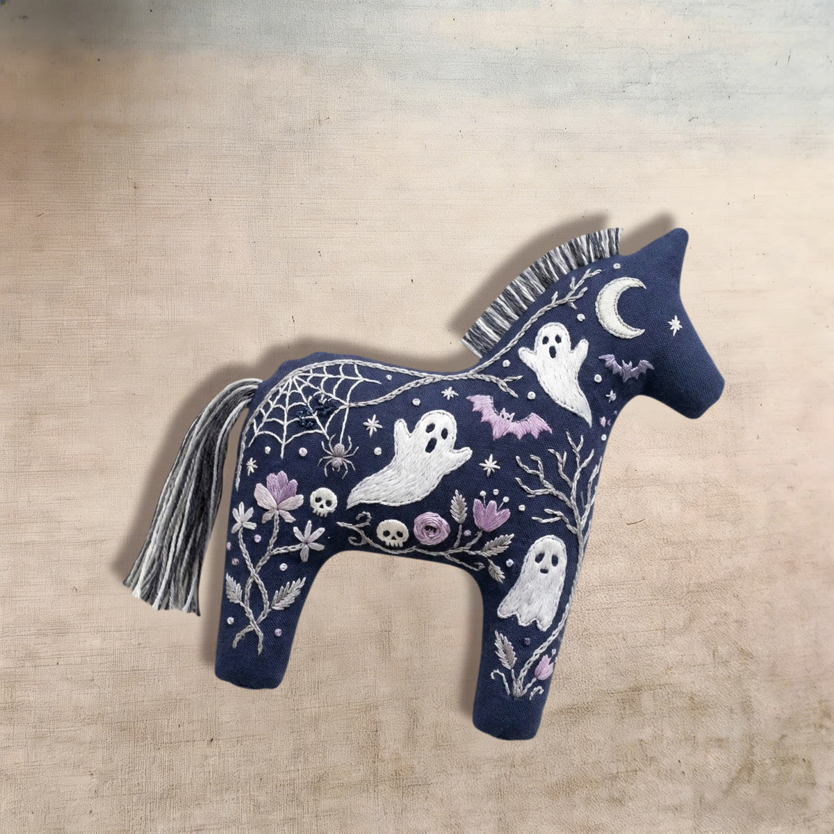 Rubbyoo Dala Horse Embroidery Kit - Spooky Ghost | Halloween Gift | Gothic Home Decor - image 5