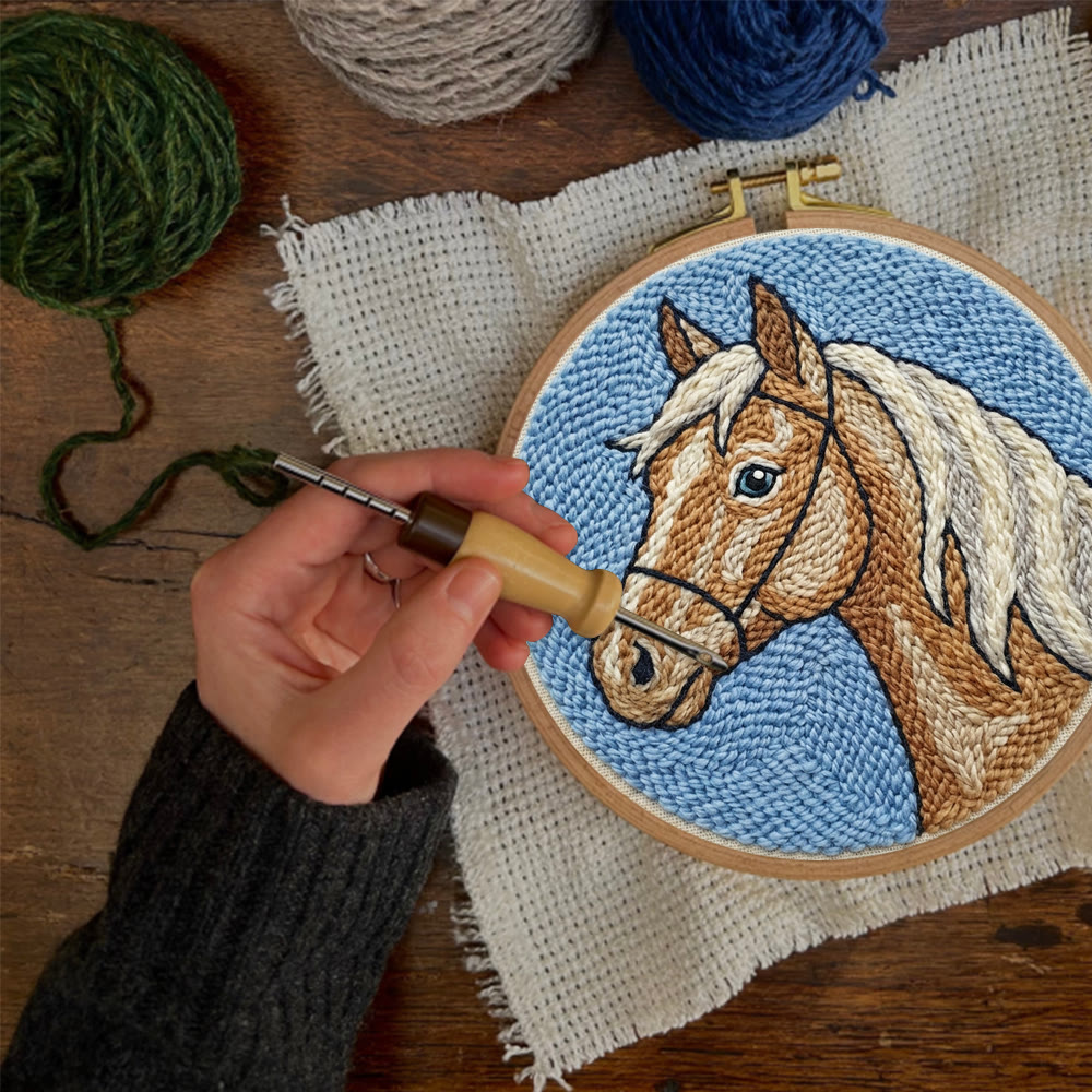 Horse Portrait  Punch Needle Kit - Handmade Western Vibe Craft | Creative Gift For Horse Lover - image 10