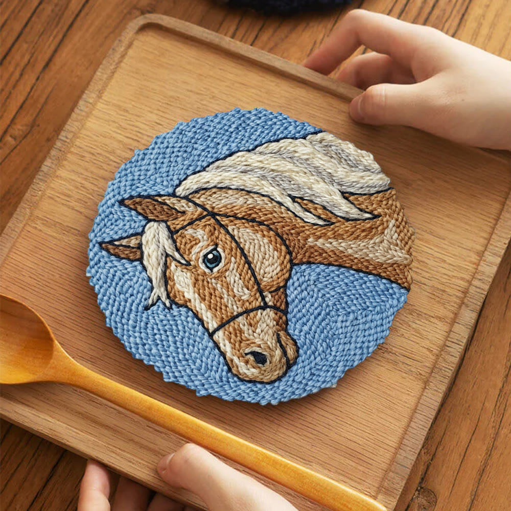 Horse Portrait  Punch Needle Kit - Handmade Western Vibe Craft | Creative Gift For Horse Lover - image 11