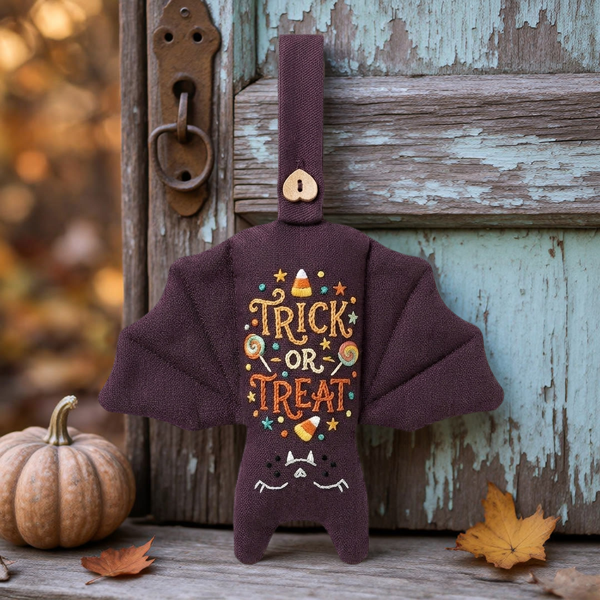Rubbyoo Bat Embroidery Kit - Trick Or Treat | Gift For Kids | Halloween Tree Hanging - image 4
