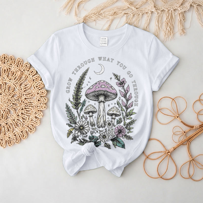 Rubbyoo Midnight Forest Graphic Tee  -  Ultra-Soft Cotton Everyday Wear | Fairy-tale-inspired Vibe Design - White - 2XL - image 6