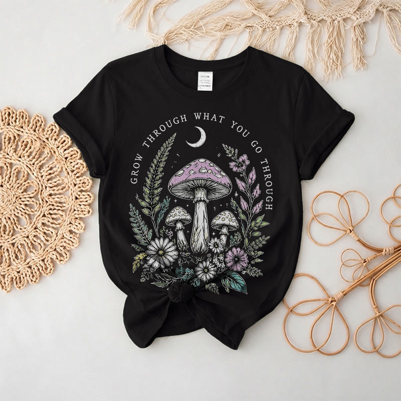 Rubbyoo Midnight Forest Graphic Tee  -  Ultra-Soft Cotton Everyday Wear | Fairy-tale-inspired Vibe Design - Black - 2XL - image 3