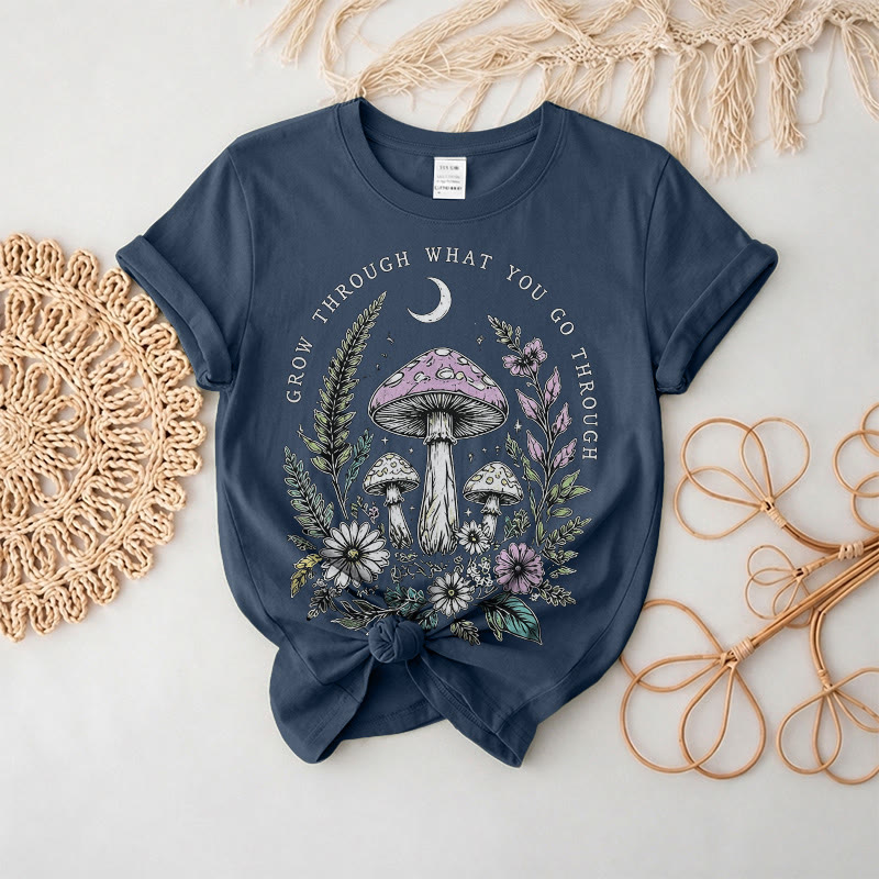 Rubbyoo Midnight Forest Graphic Tee  -  Ultra-Soft Cotton Everyday Wear | Fairy-tale-inspired Vibe Design - Navy - 2XL - image 4