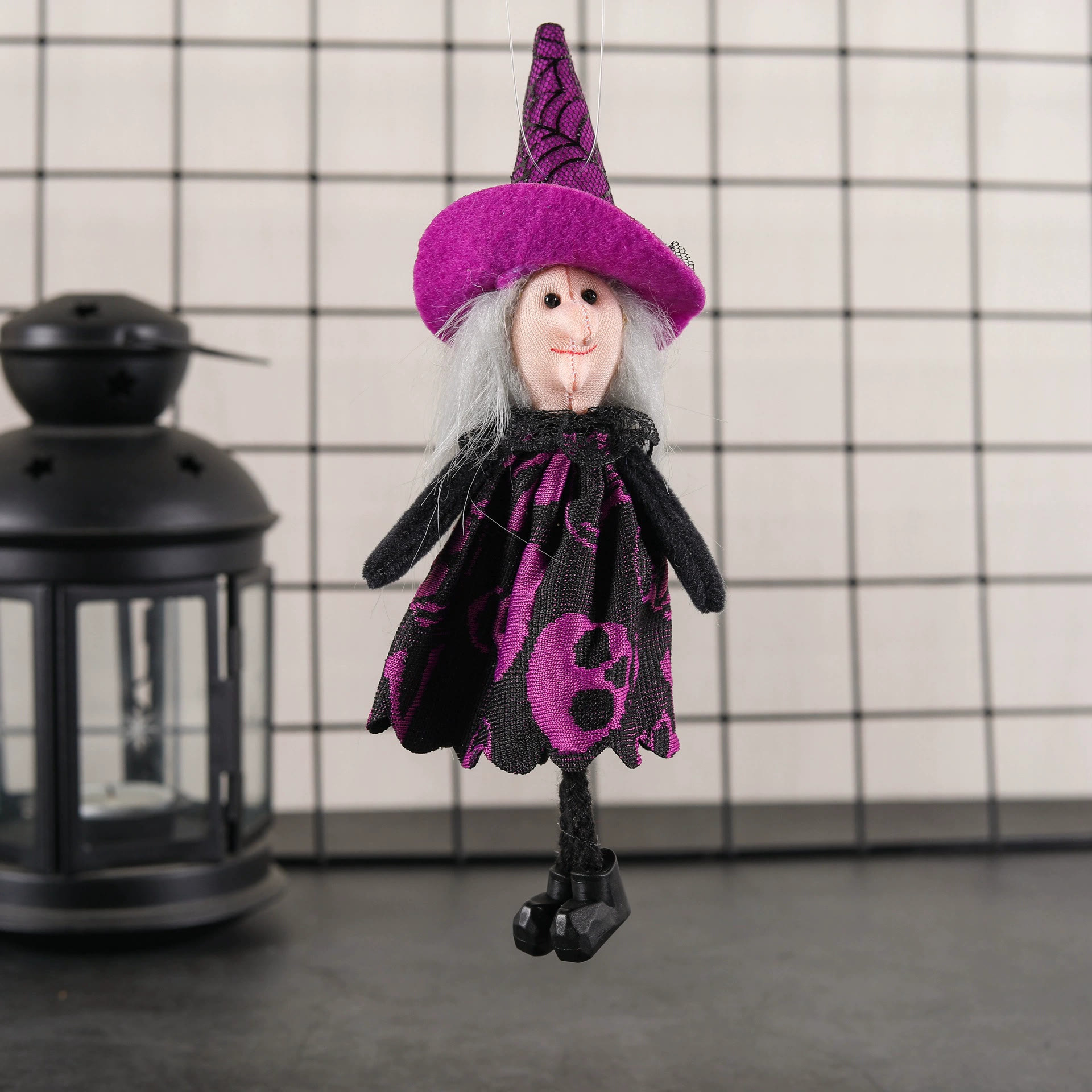 Rubbyoo 4pcs Halloween Ornaments - Magic Series Craft | Halloween Yard Decor | Holiday Celebration Art  - Witch - image 4