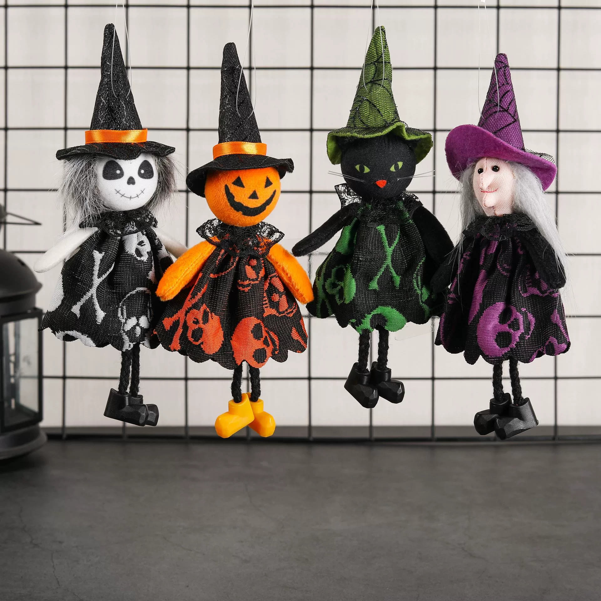 Rubbyoo 4pcs Halloween Ornaments - Magic Series Craft | Halloween Yard Decor | Holiday Celebration Art  - Magic Collection Set - image 1